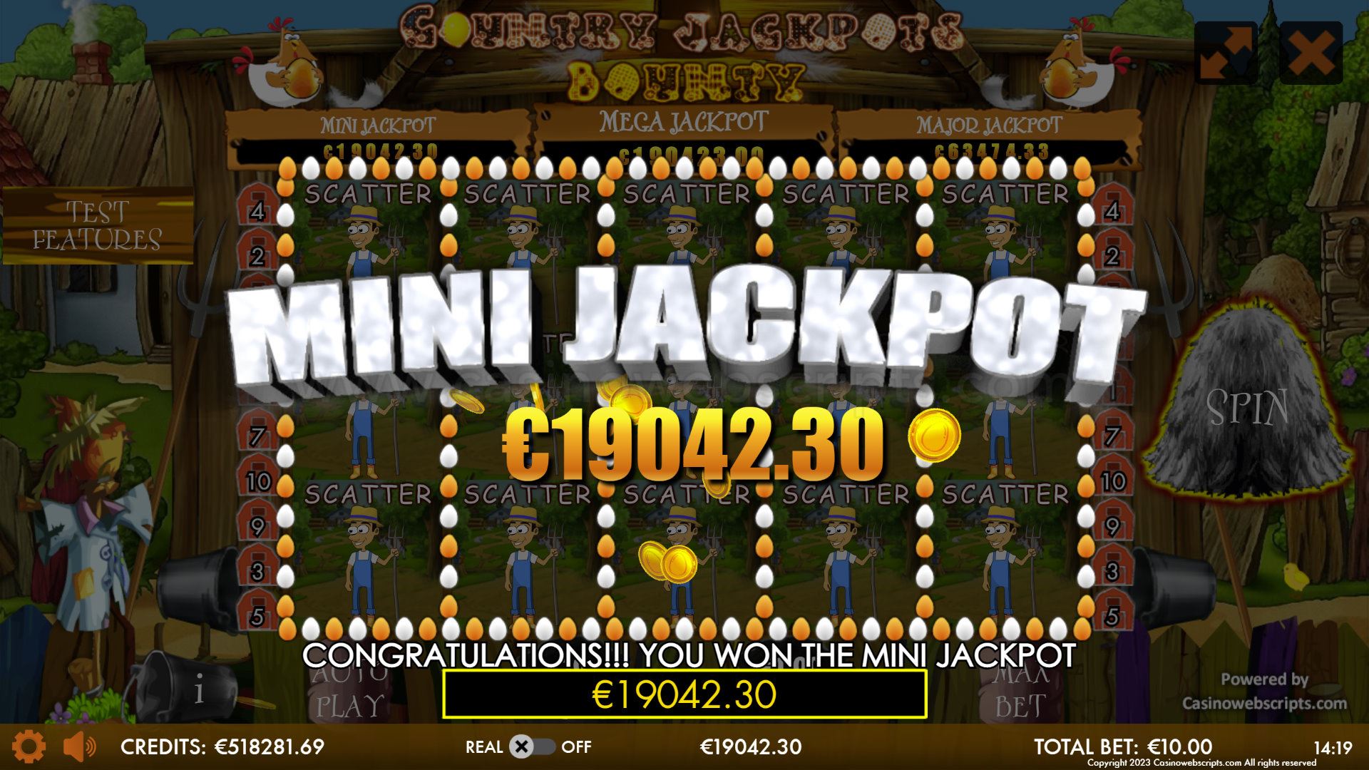 Country Jackpots Bounty Mobile and PC - Jackpot
