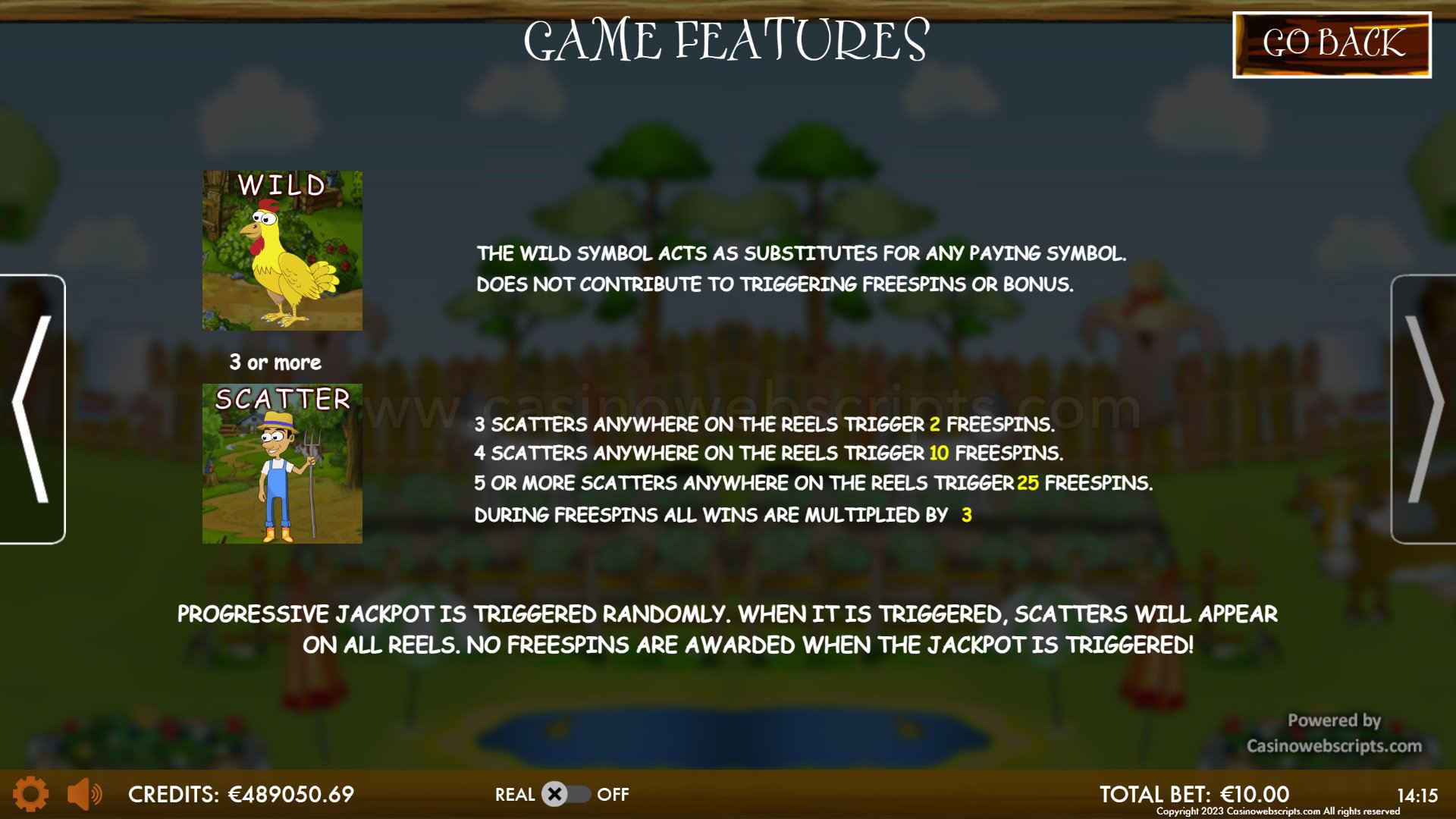 Country Jackpots Bounty Mobile and PC features