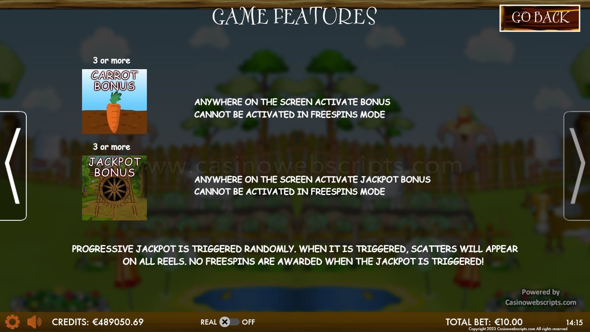 Country Jackpots Bounty Mobile and PC - Features #2