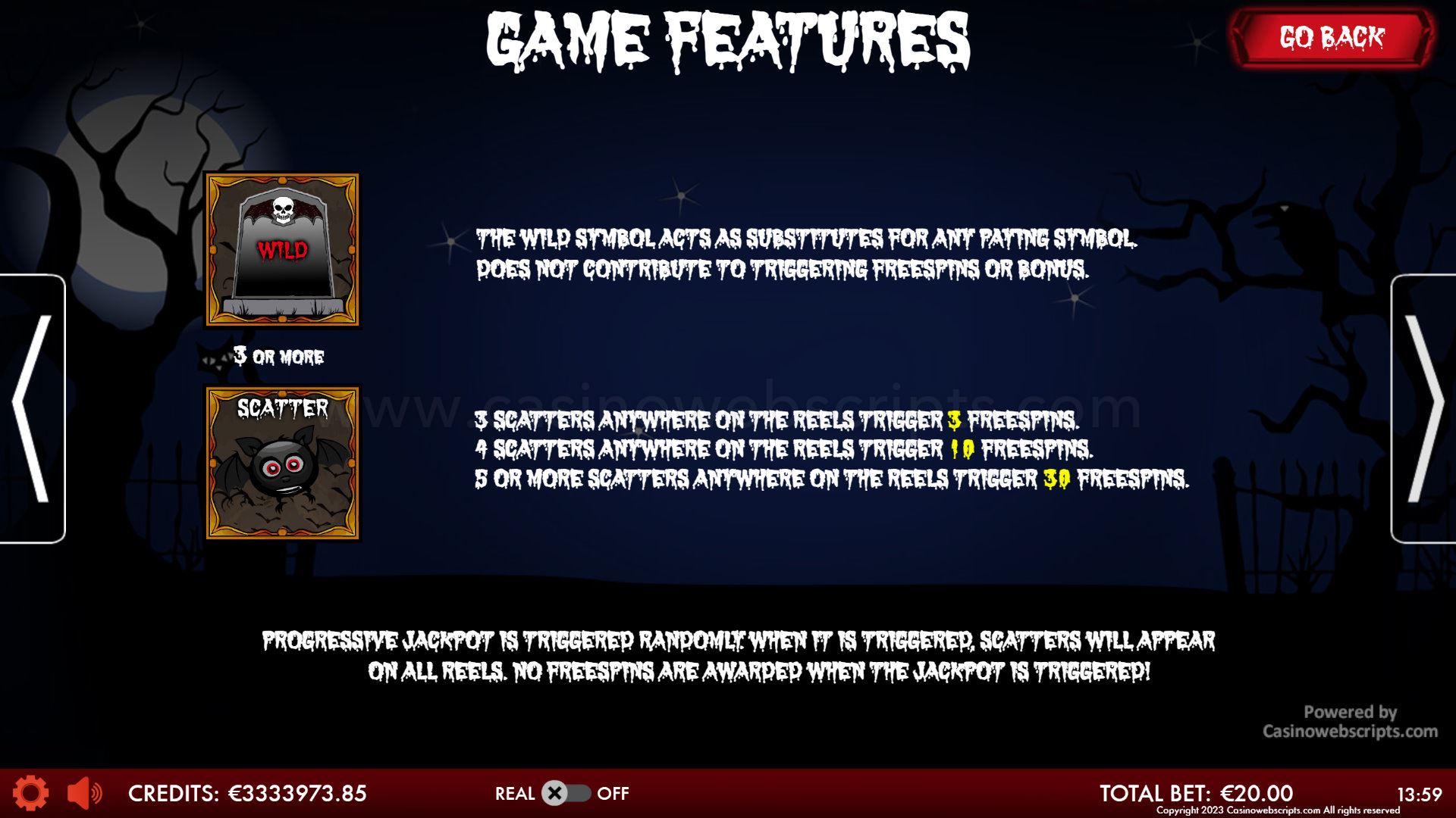 The Legend of Count Dracula HTML5 Mobile and PC - Preview