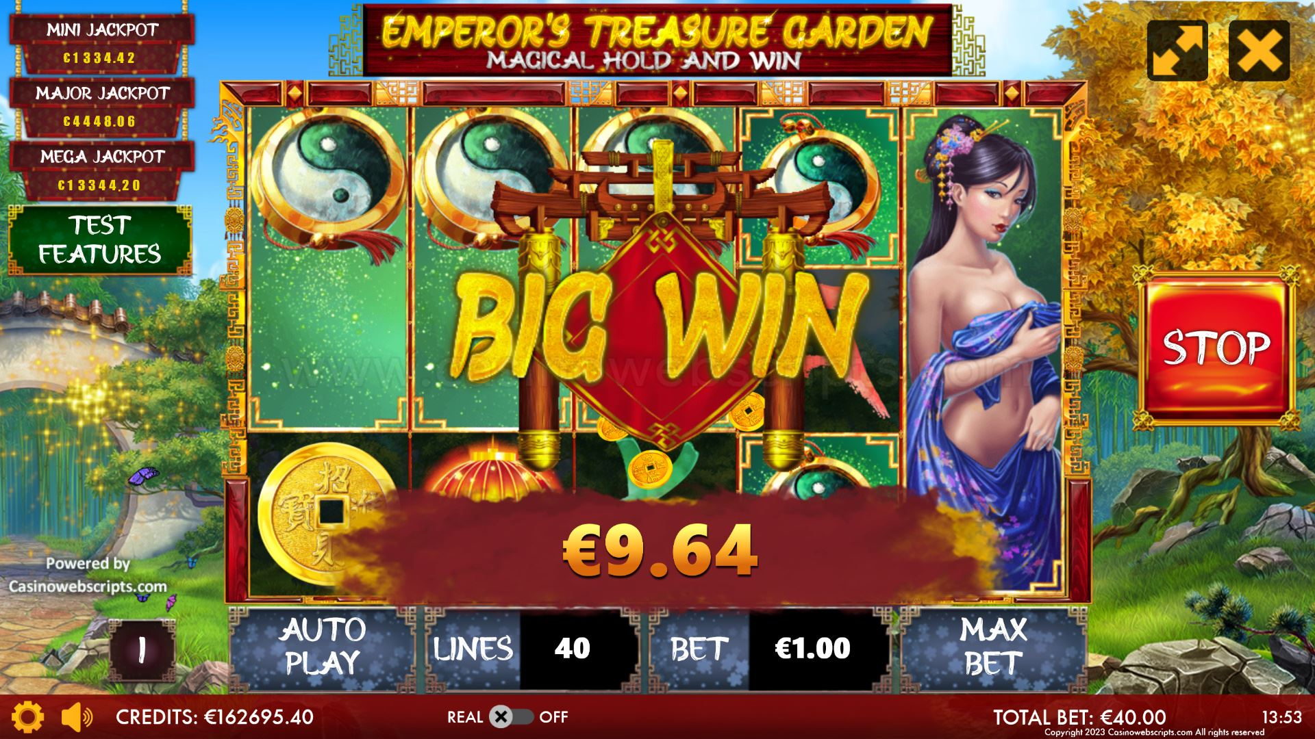 Emperor Treasure Garden - Magical Hold and Win - Big Win