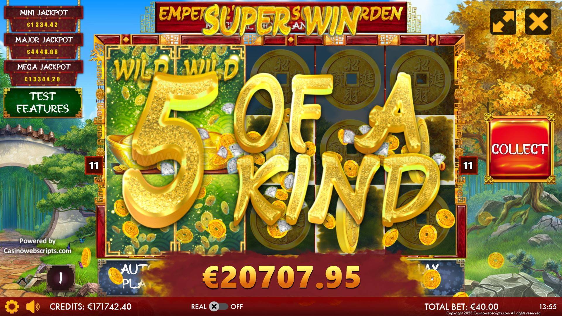 Emperor Treasure Garden - Magical Hold and Win - 5 of a Kind