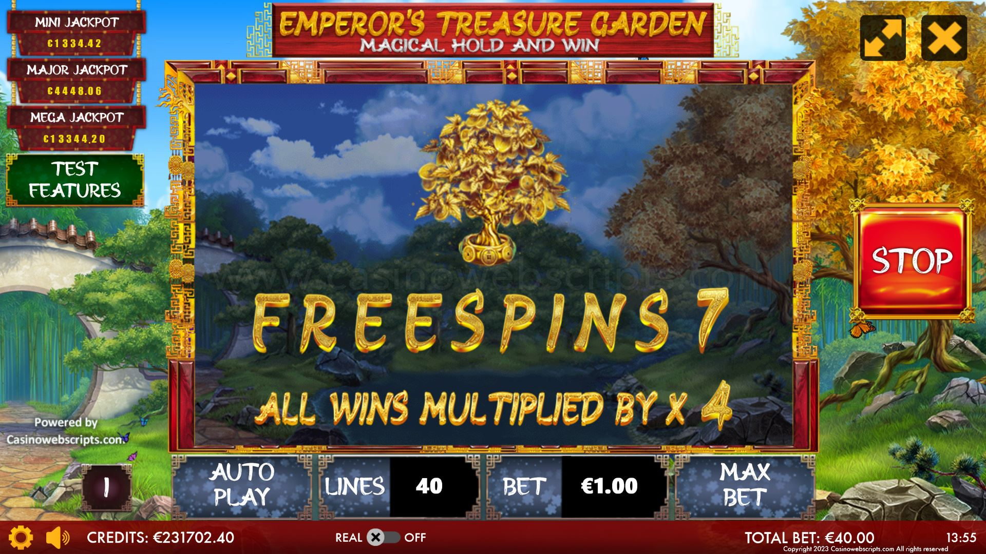 Emperor Treasure Garden - Magical Hold and Win - FS Start