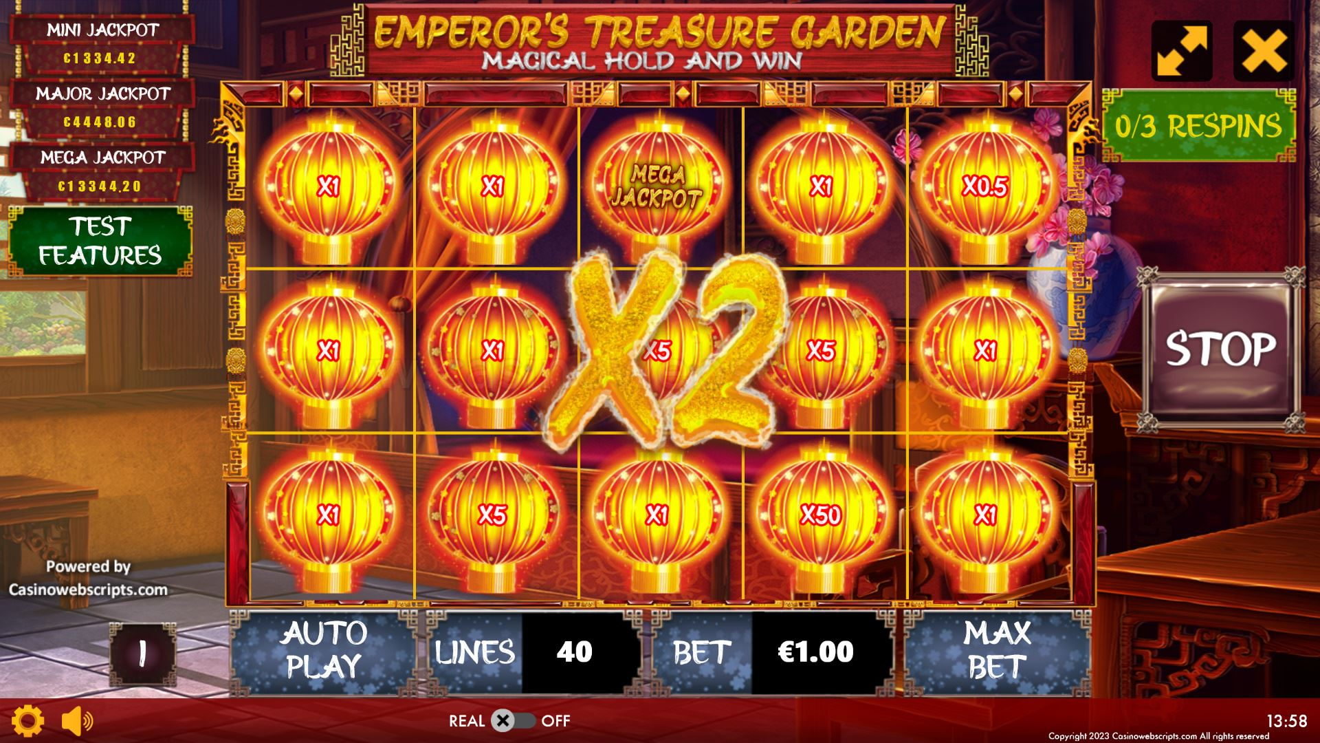 Emperor Treasure Garden - Magical Hold and Win - HOLDNWIN BONUS