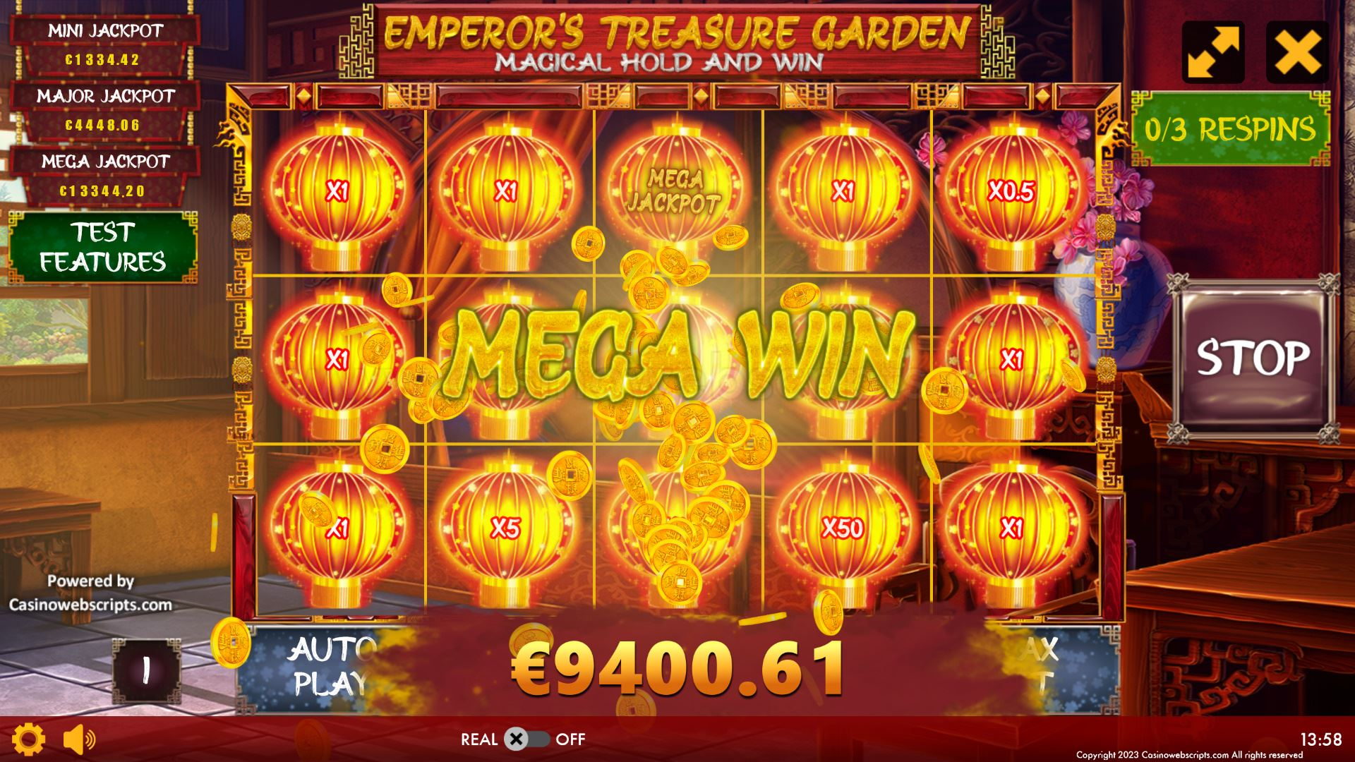 Emperor Treasure Garden - Magical Hold and Win - Mega Win