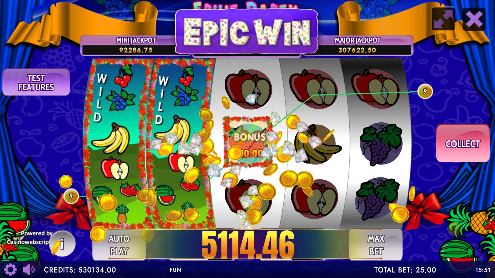 Fruit Party Non-Stop HTML5 Mobile and PC - Epic Win