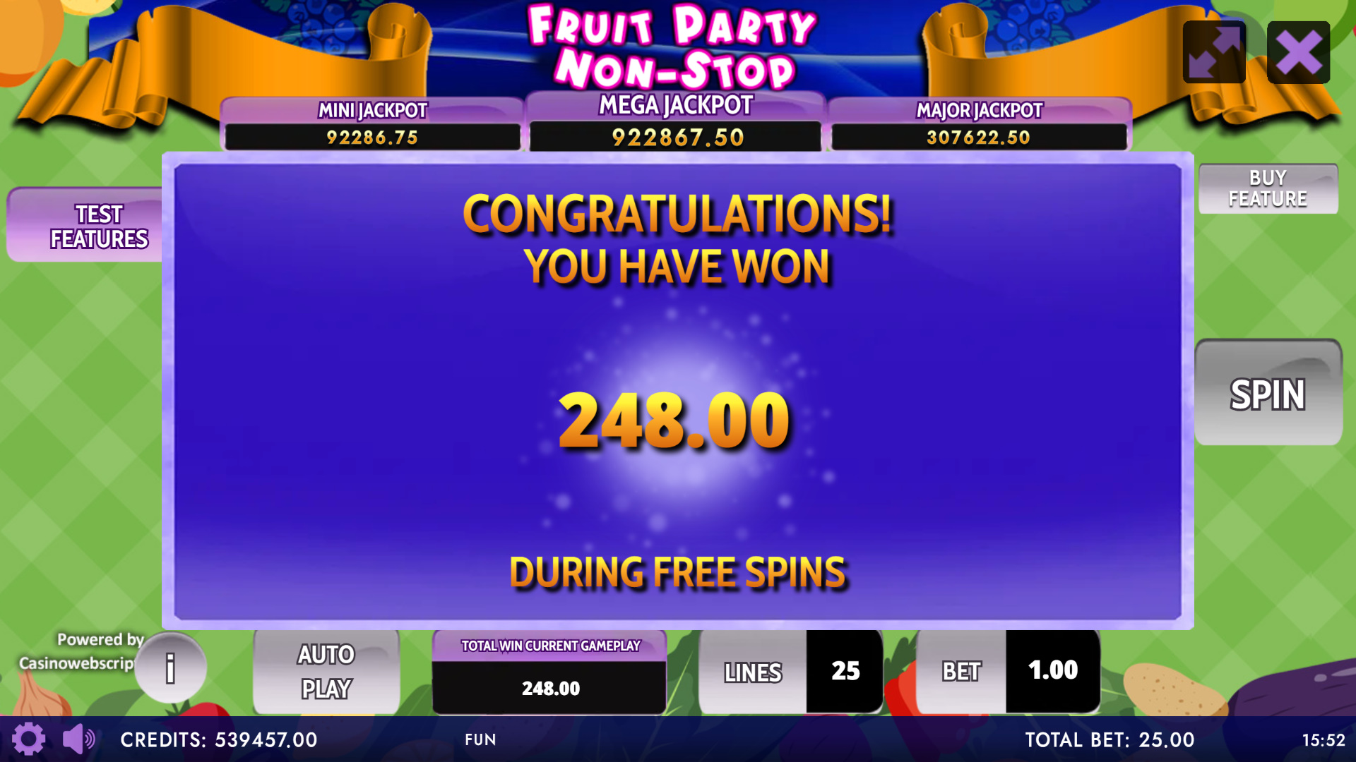 Fruit Party Non-Stop HTML5 Mobile and PC - Preview #4