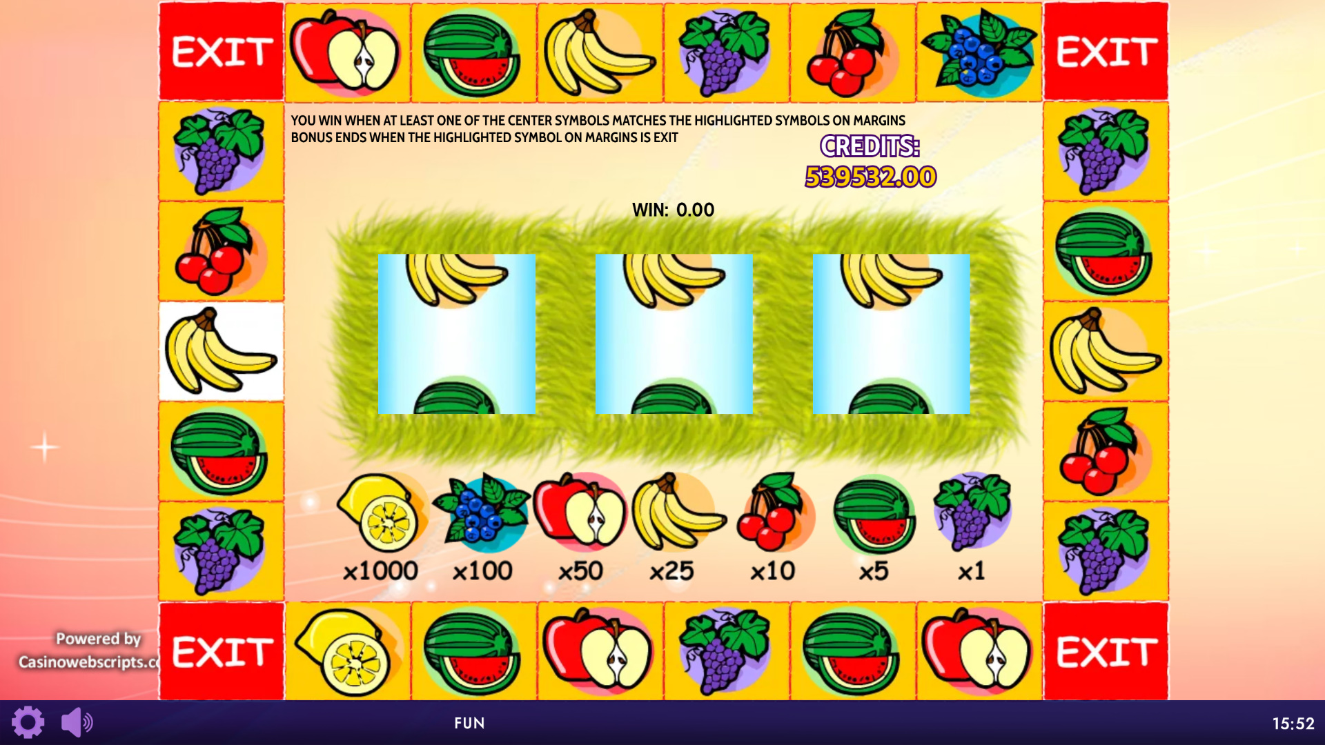 Fruit Party Non-Stop HTML5 Mobile and PC - Bonus