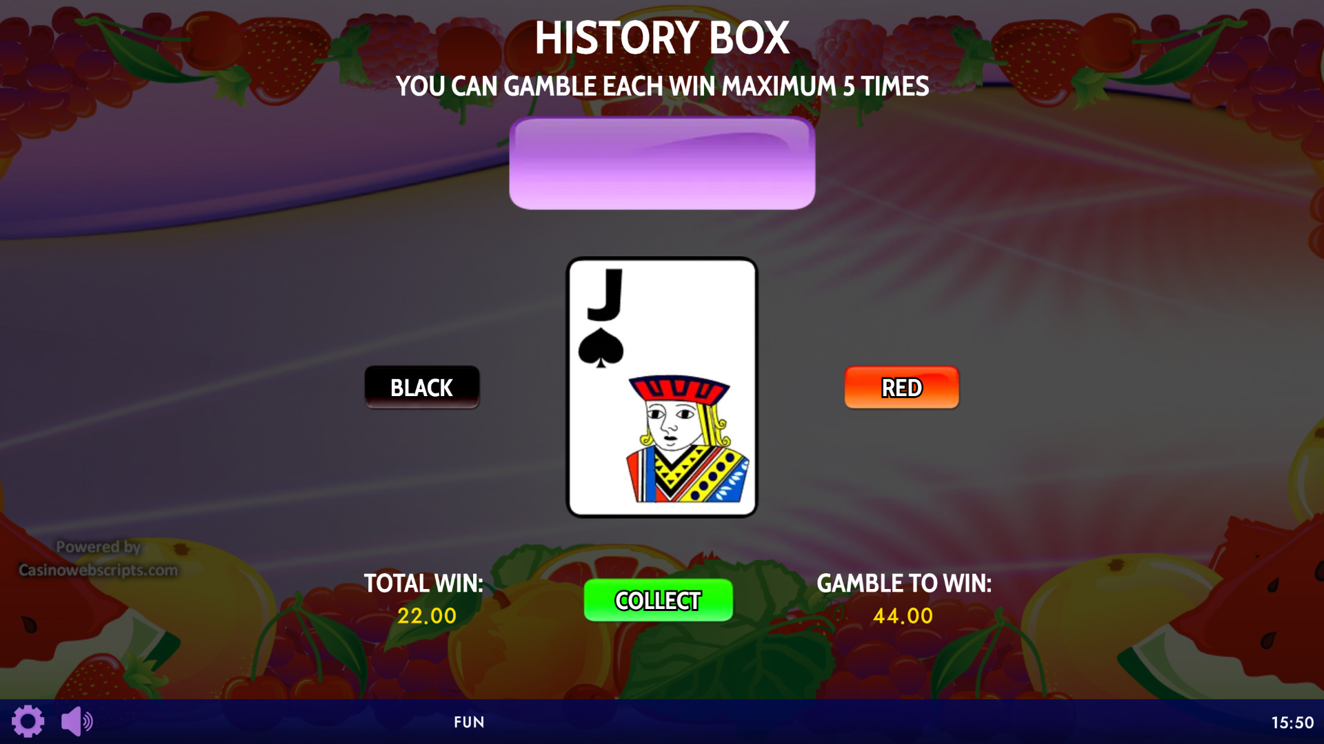 Fruit Party Non-Stop HTML5 Mobile and PC - Gamble