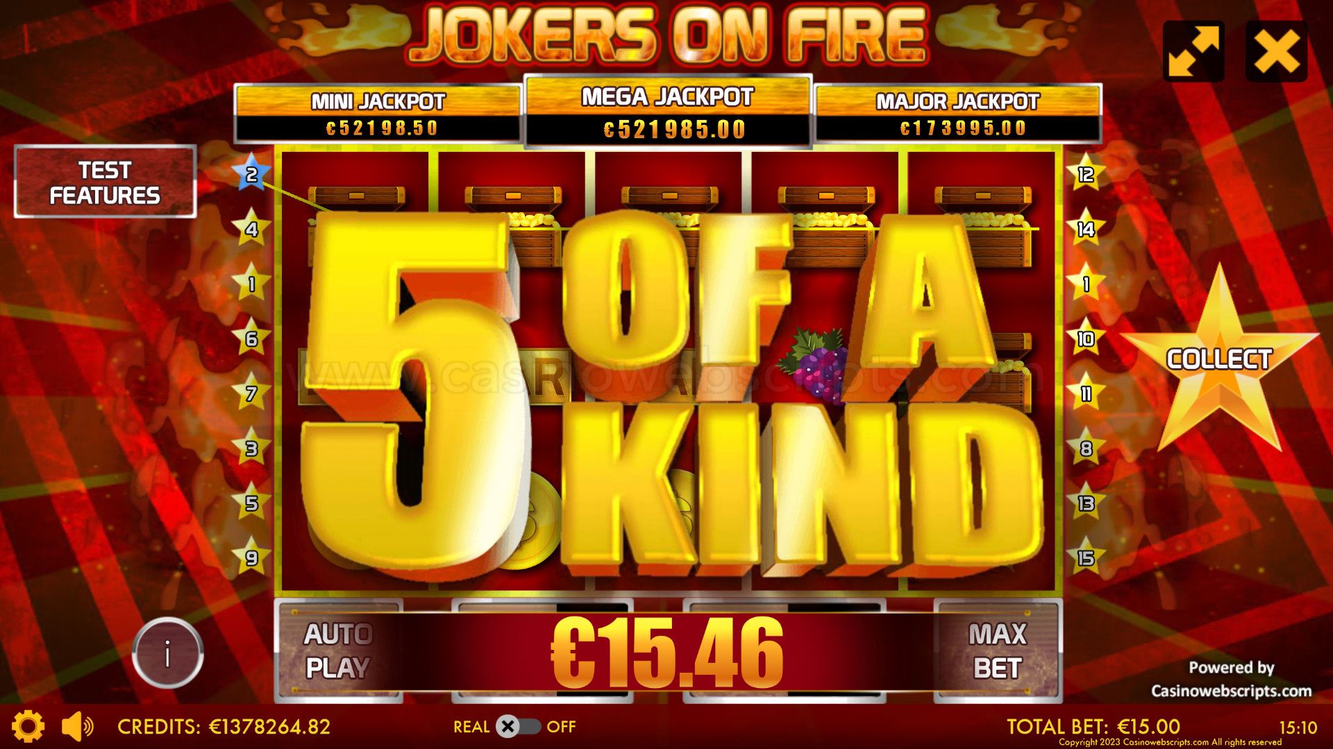 Jokers on Fire HTML5 Mobile and PC - Preview