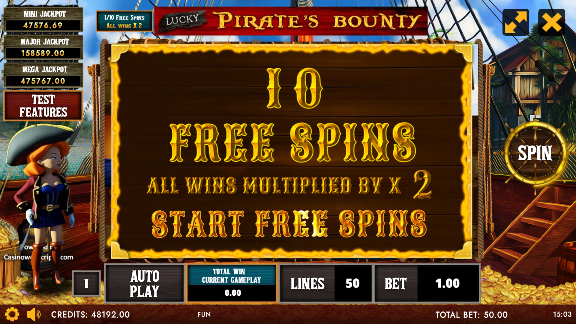 Lucky Pirate Bounty - HoldnWin - FS Start