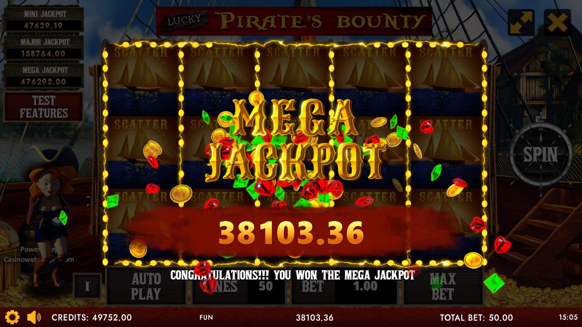 Lucky Pirate Bounty - HoldnWin - Jackpot