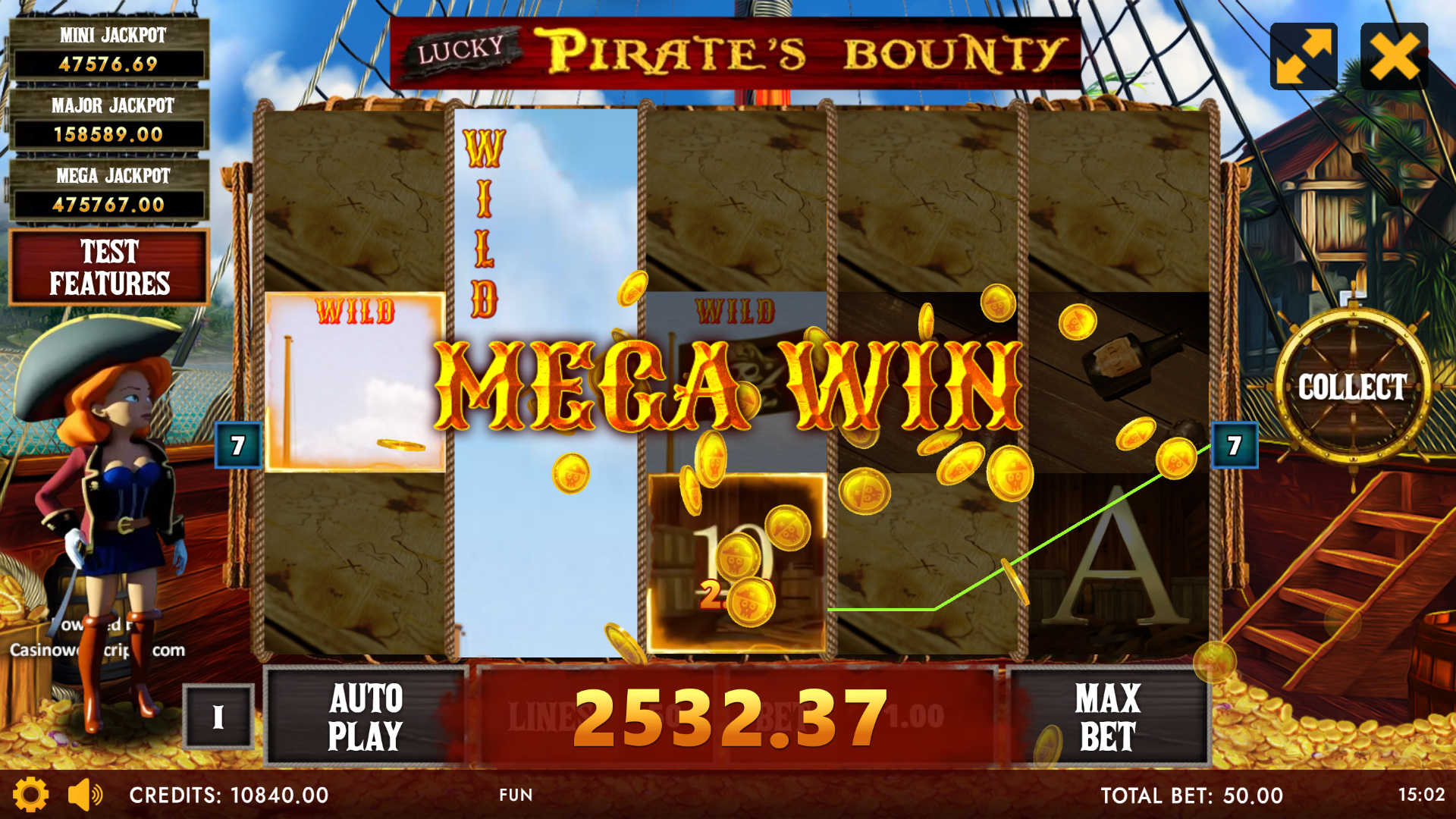 Lucky Pirate Bounty - HoldnWin big win