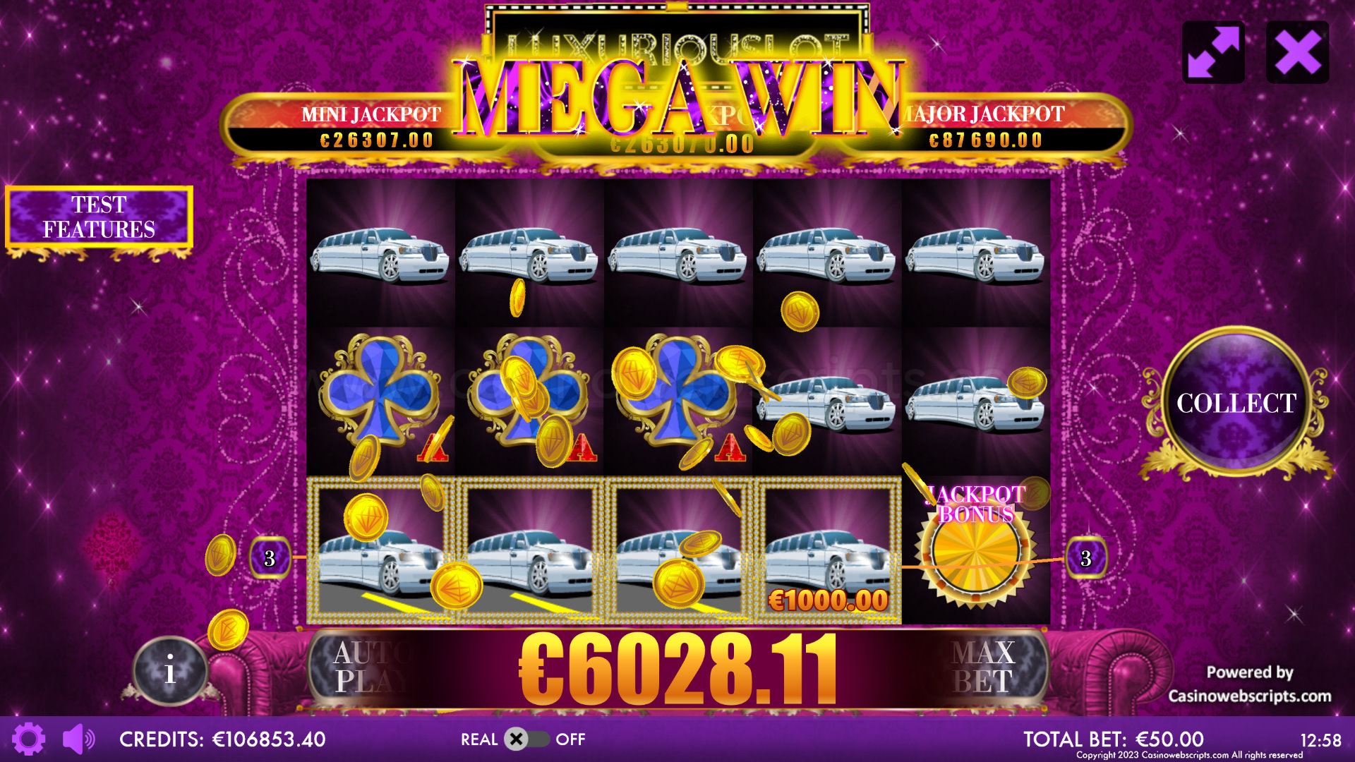 Luxuriouslot Mobile and PC big win