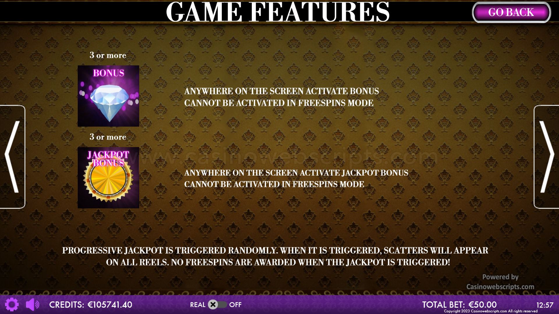 Luxuriouslot Mobile and PC - Features #2
