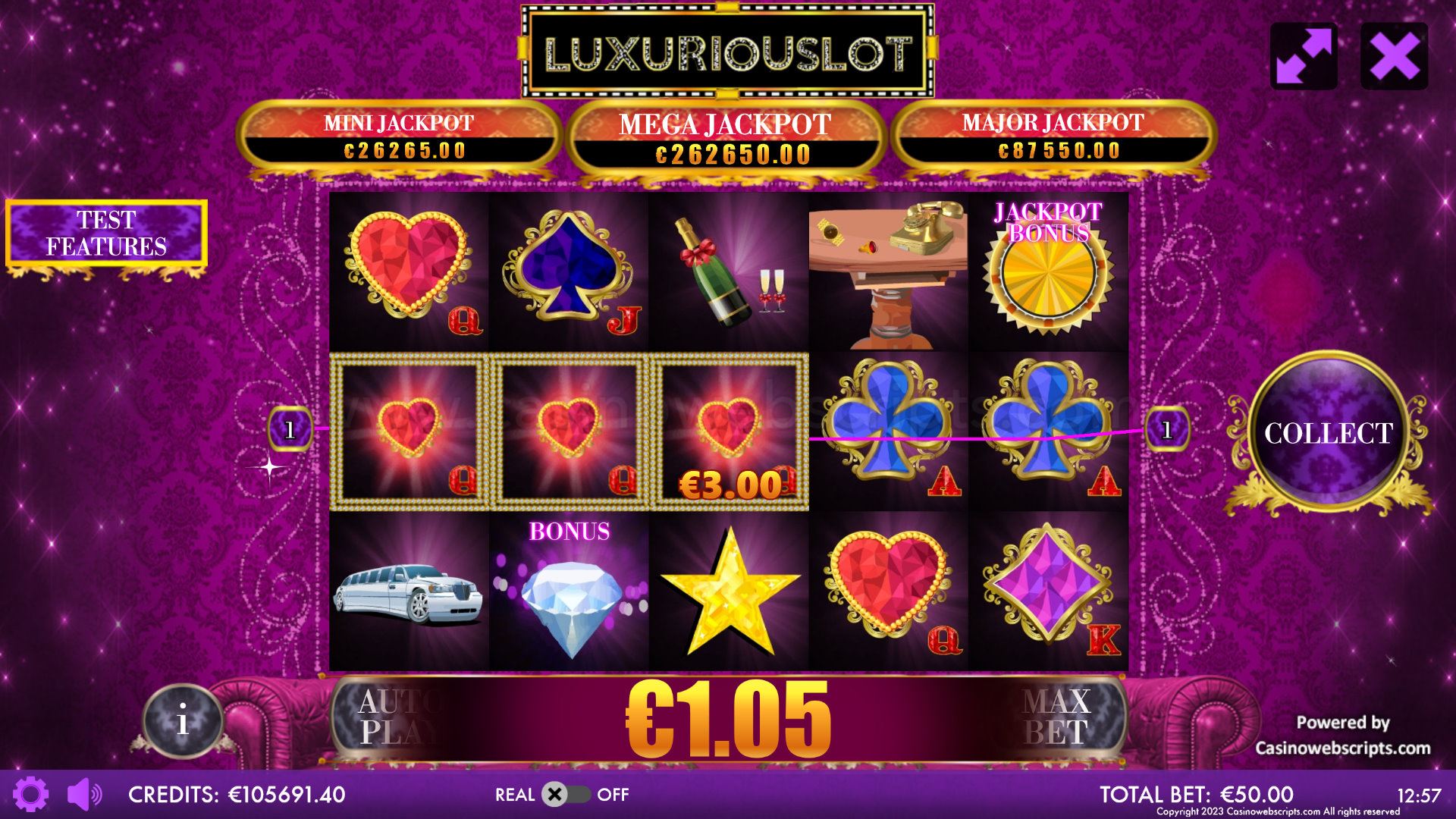 Luxuriouslot Mobile and PC - Win