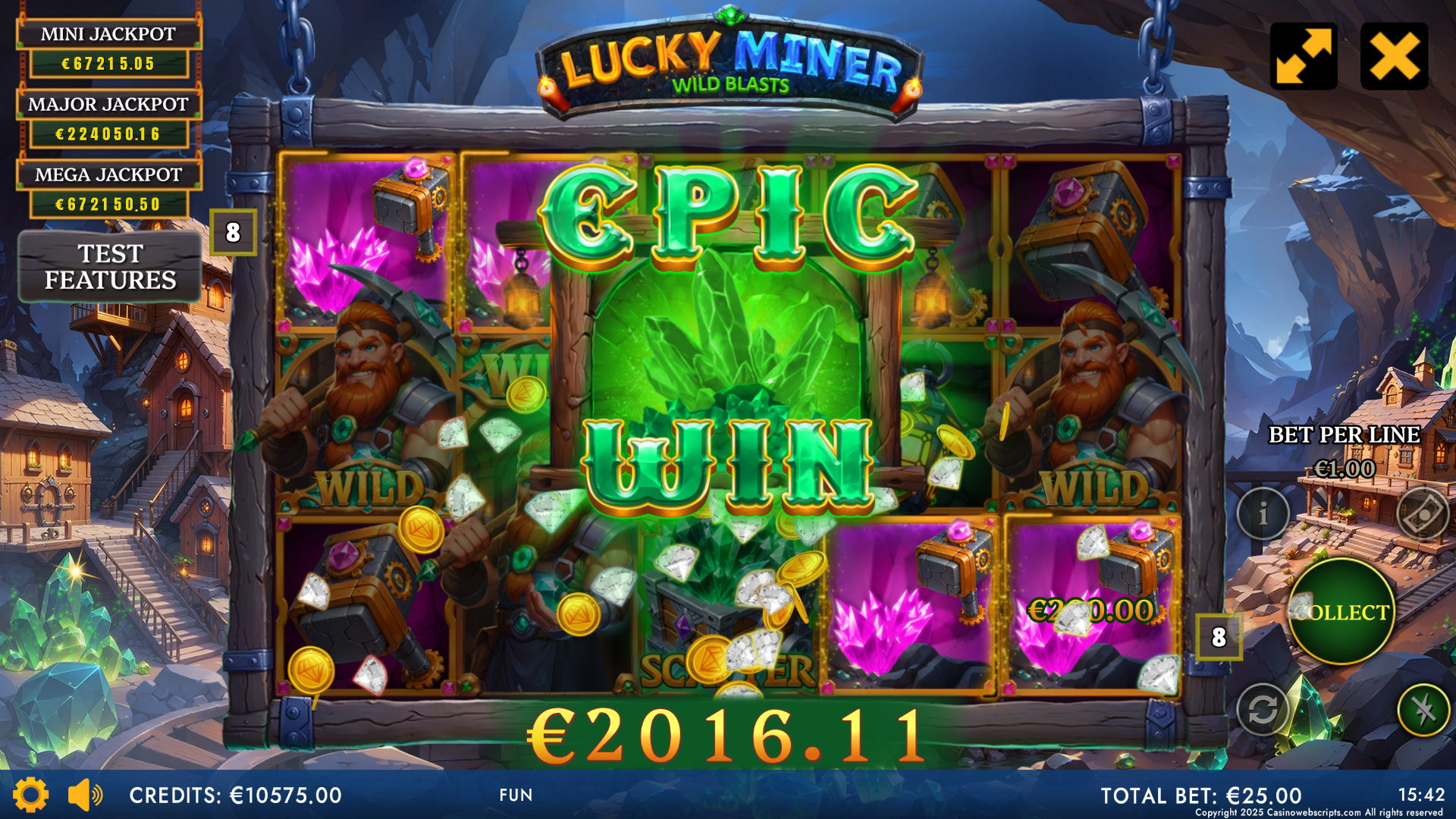 Lucky Miner - Wild Blasts - Epic Win