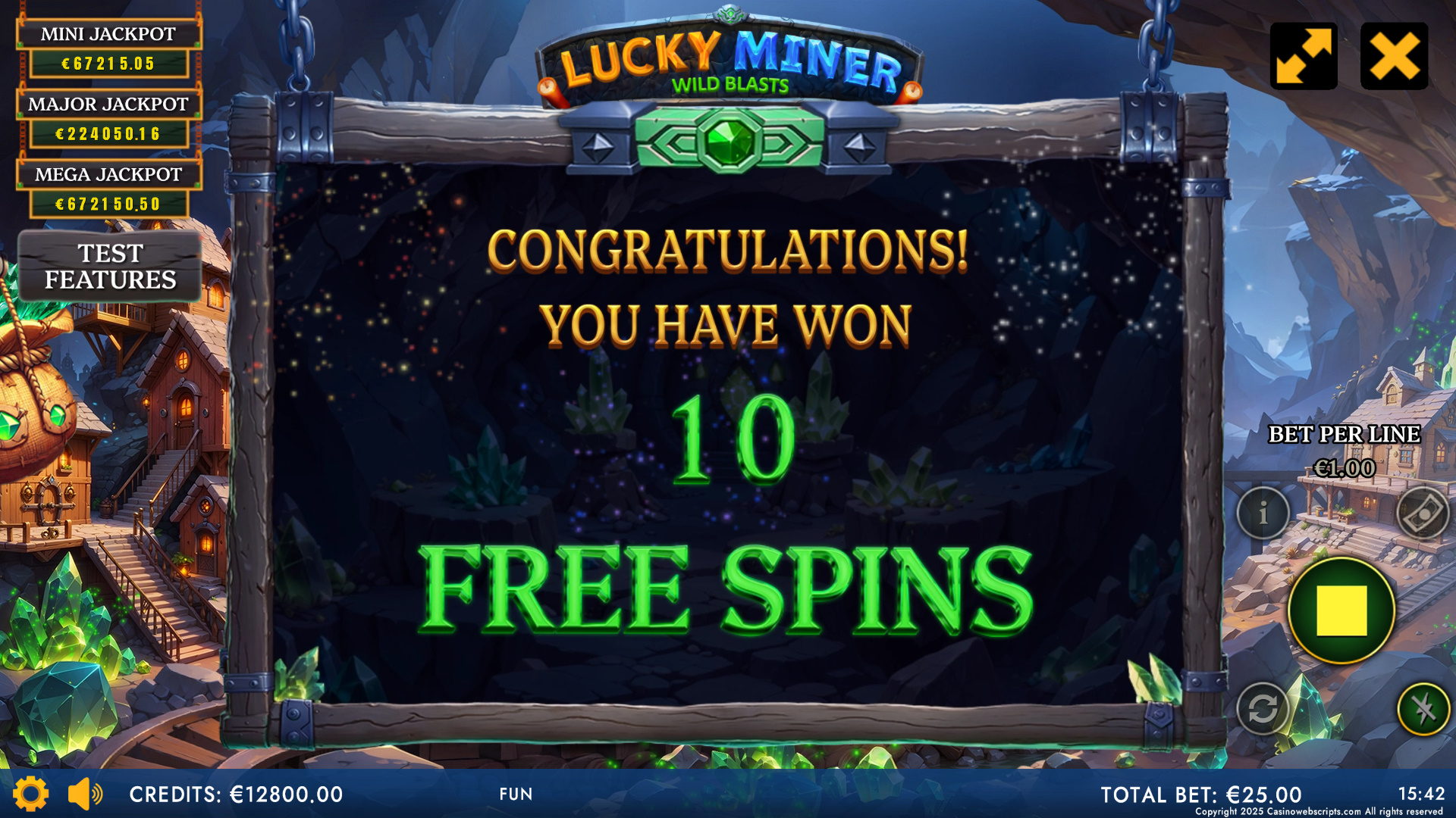 Lucky Miner - Wild Blasts - FS Trigger