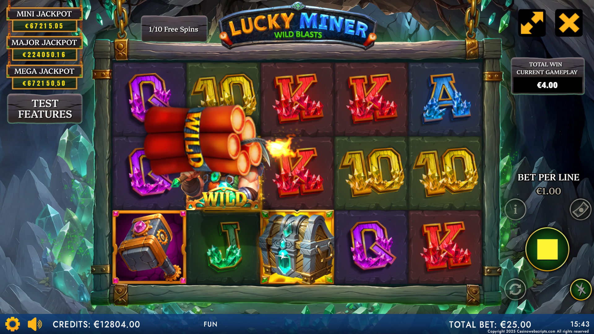 Lucky Miner - Wild Blasts - FS Start
