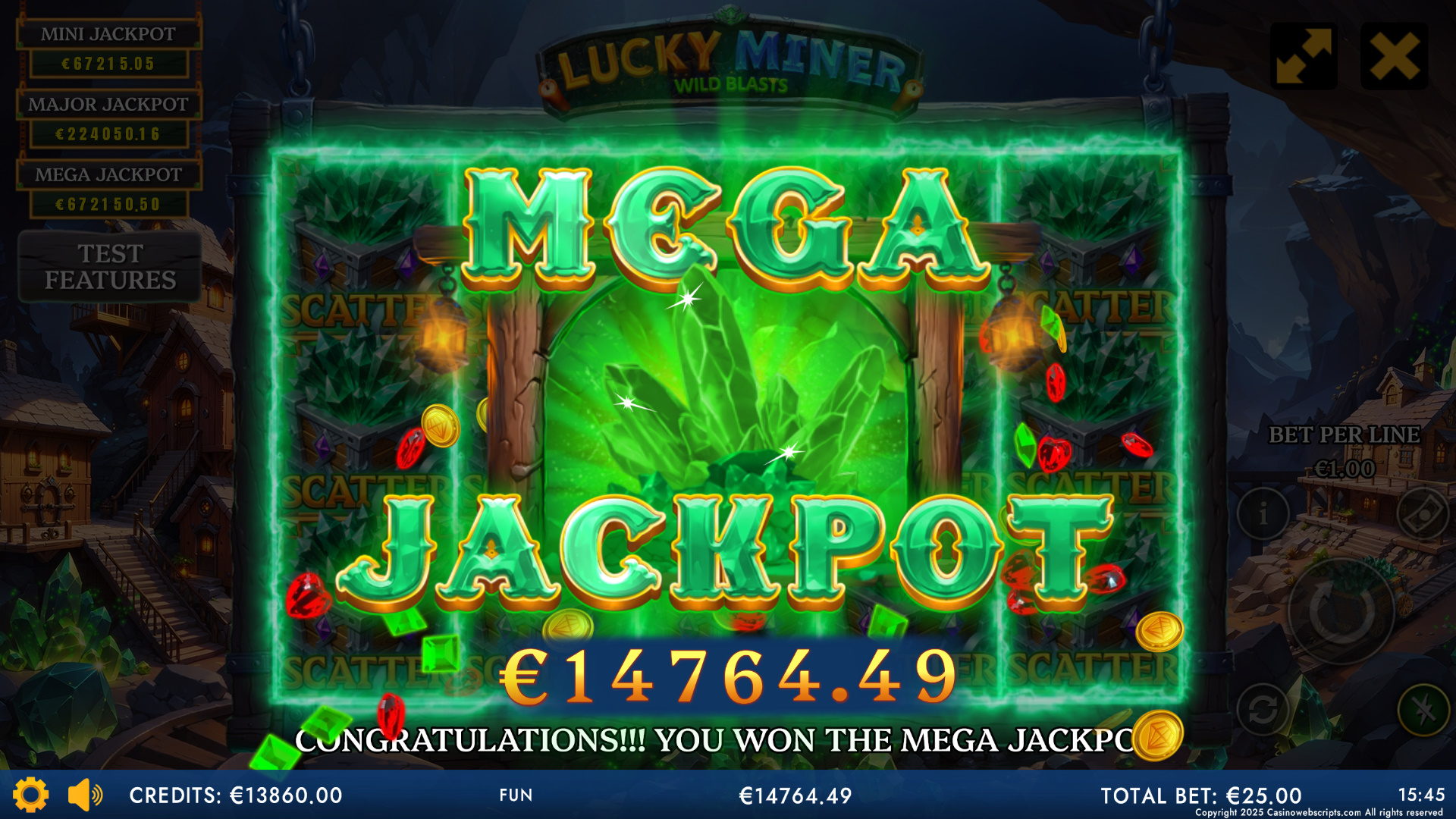 Lucky Miner - Wild Blasts - Jackpot