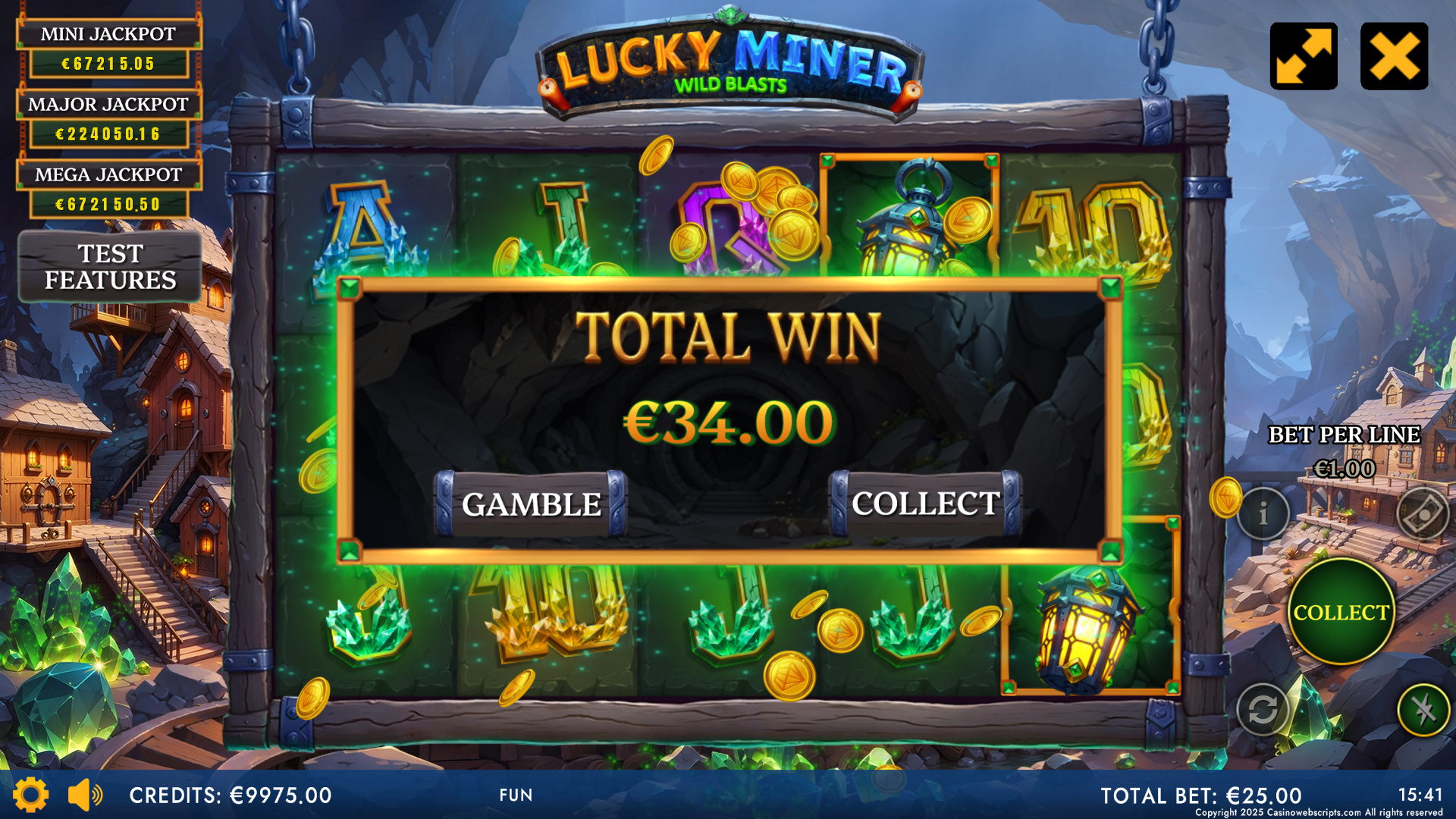 Lucky Miner - Wild Blasts - Win