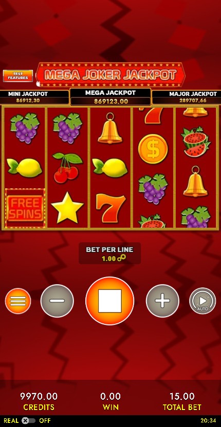 Mega Joker Jackpot HTML5 Mobile and PC — portrait