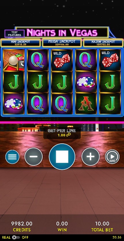 Nights in Vegas Jackpot HTML5 Mobile and PC — portrait