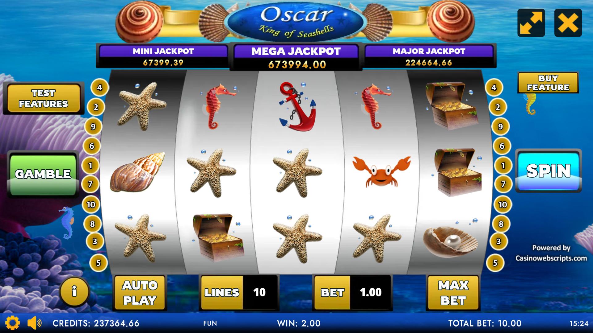 Oscar - King of Seashells Mobile and PC - Preview