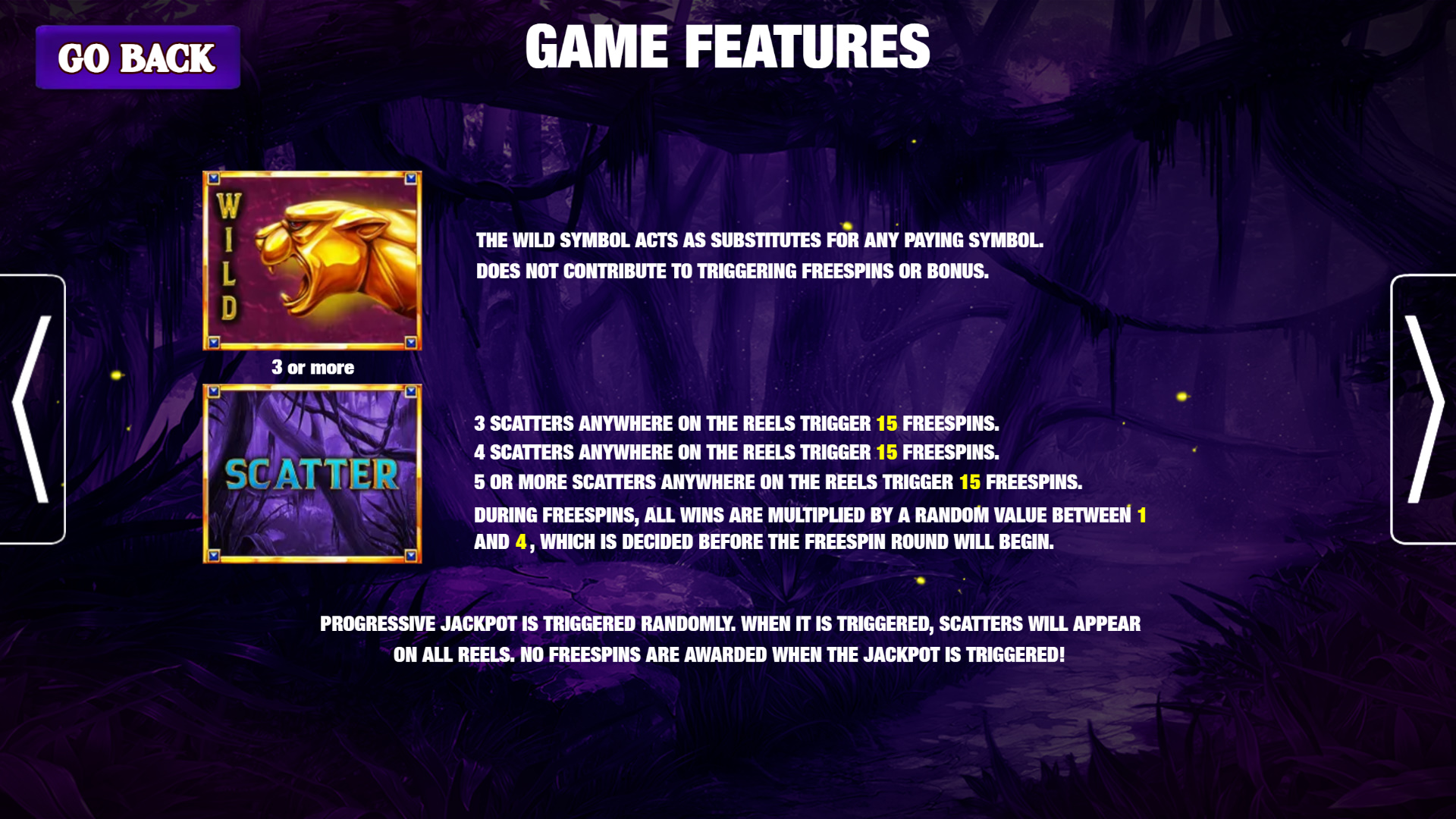 Panther Shadow features