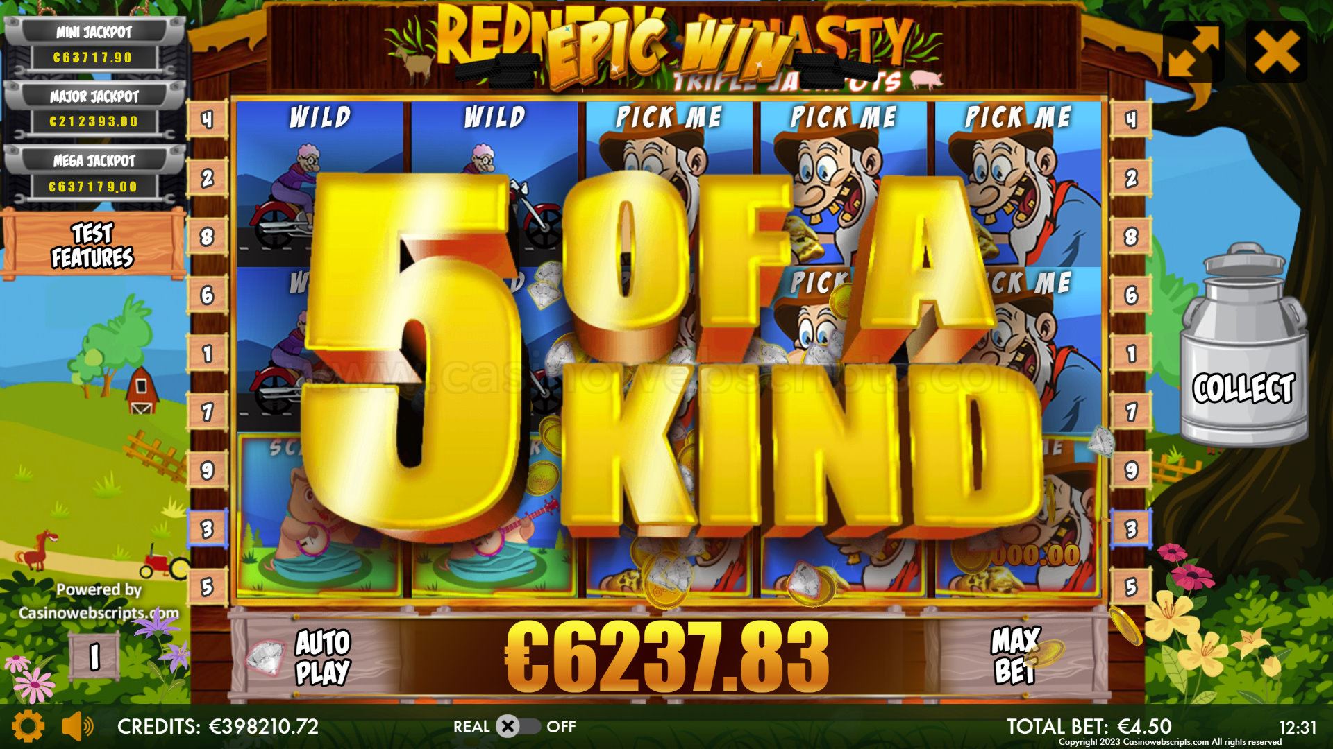Redneck Dynasty Triple Jackpots Mobile and PC  - Epic Win
