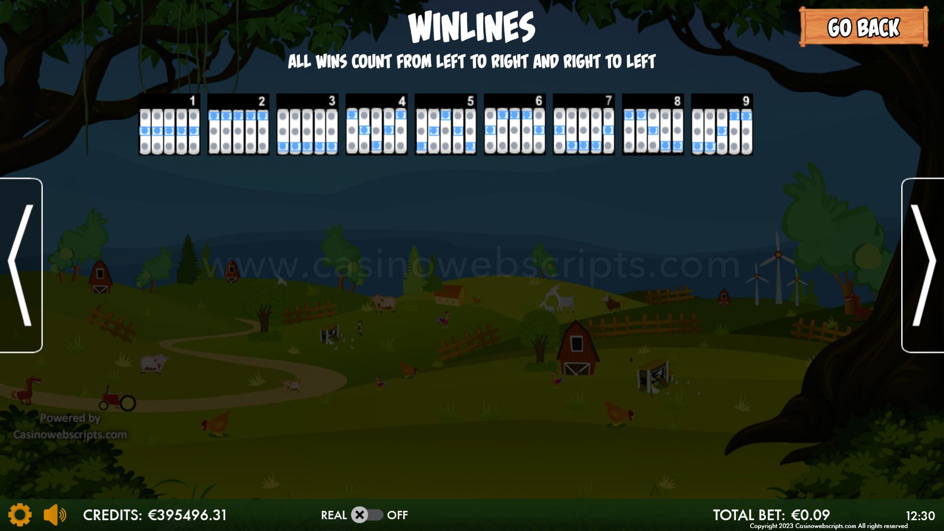 Redneck Dynasty Triple Jackpots Mobile and PC  - Paylines