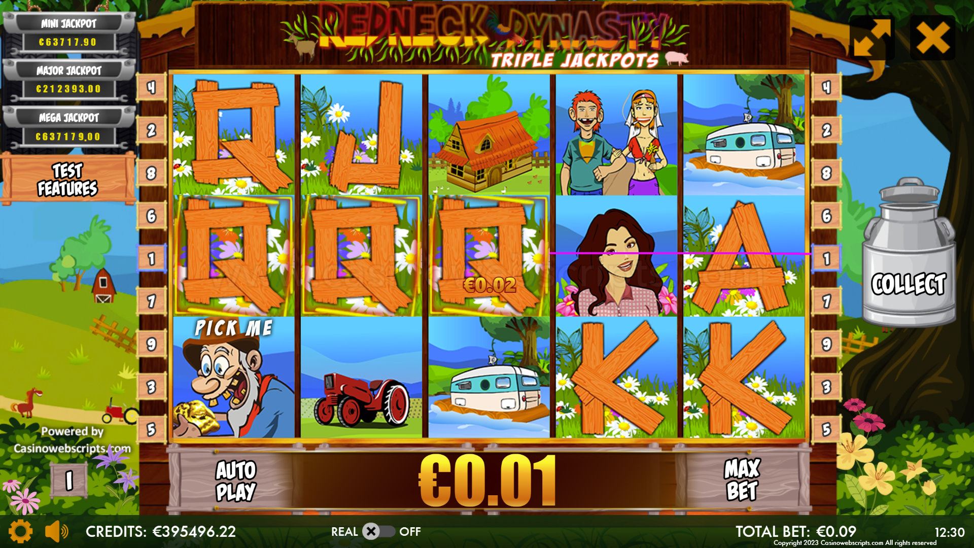Redneck Dynasty Triple Jackpots Mobile and PC  - Win