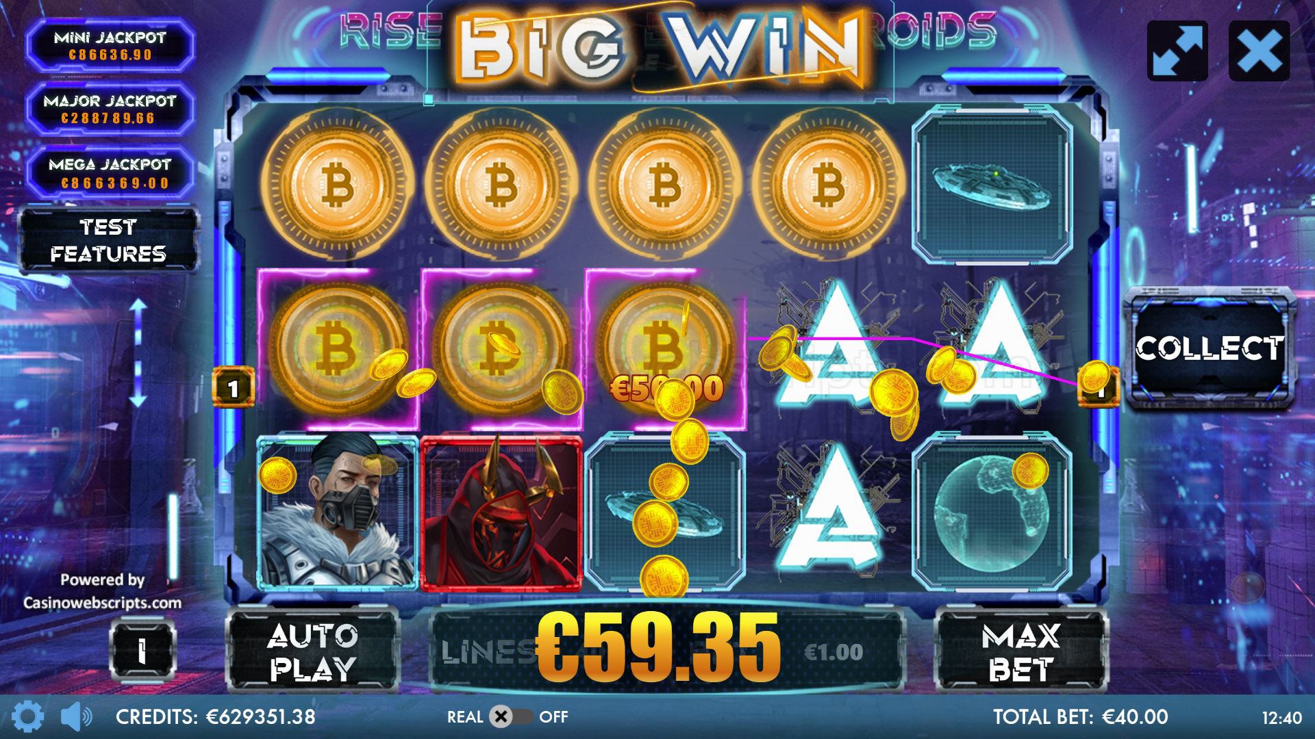 Rise Of The Evil Androids - Big Win