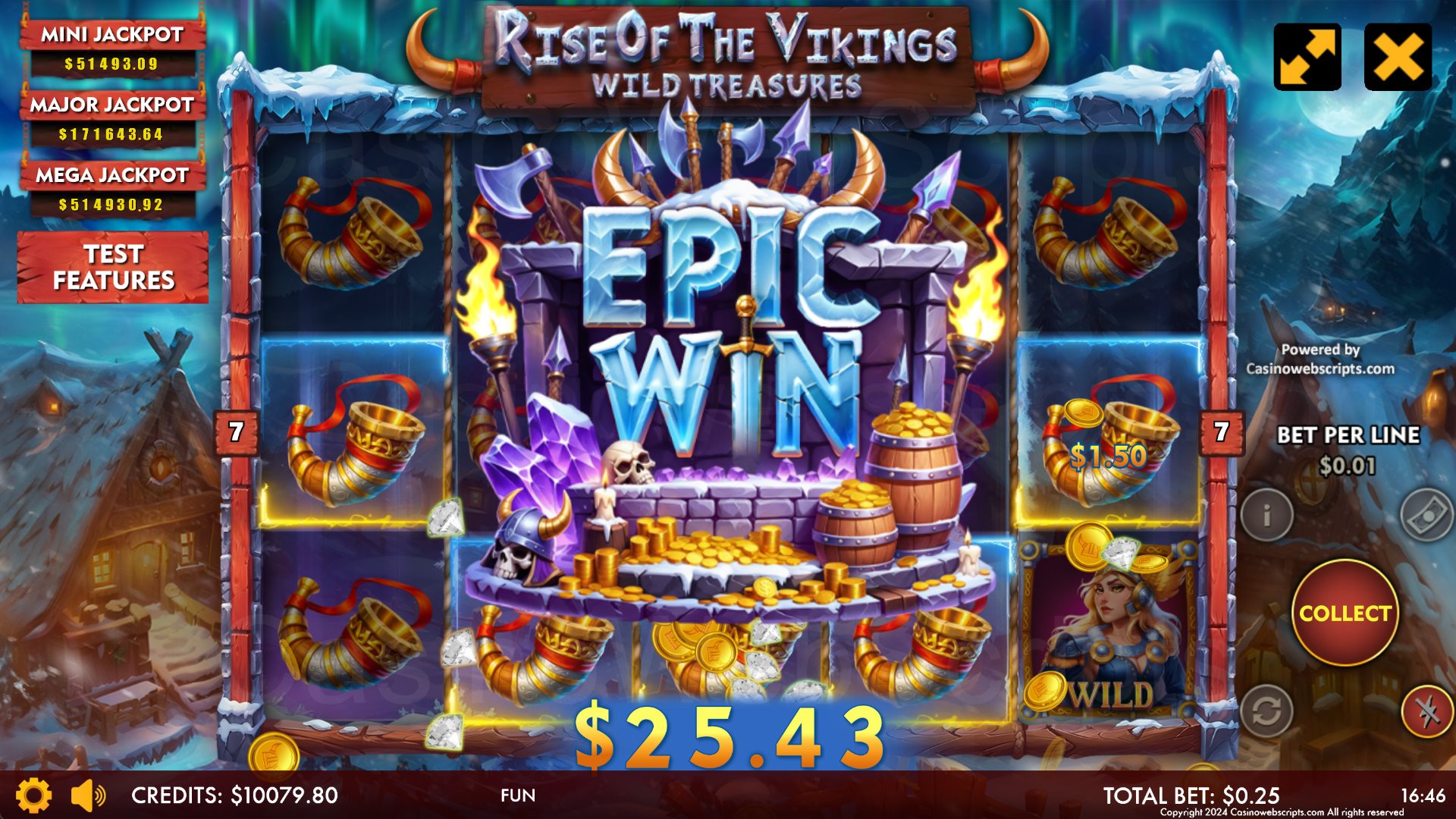 Rise Of The Vikings - Wild Treasures - Epic Win