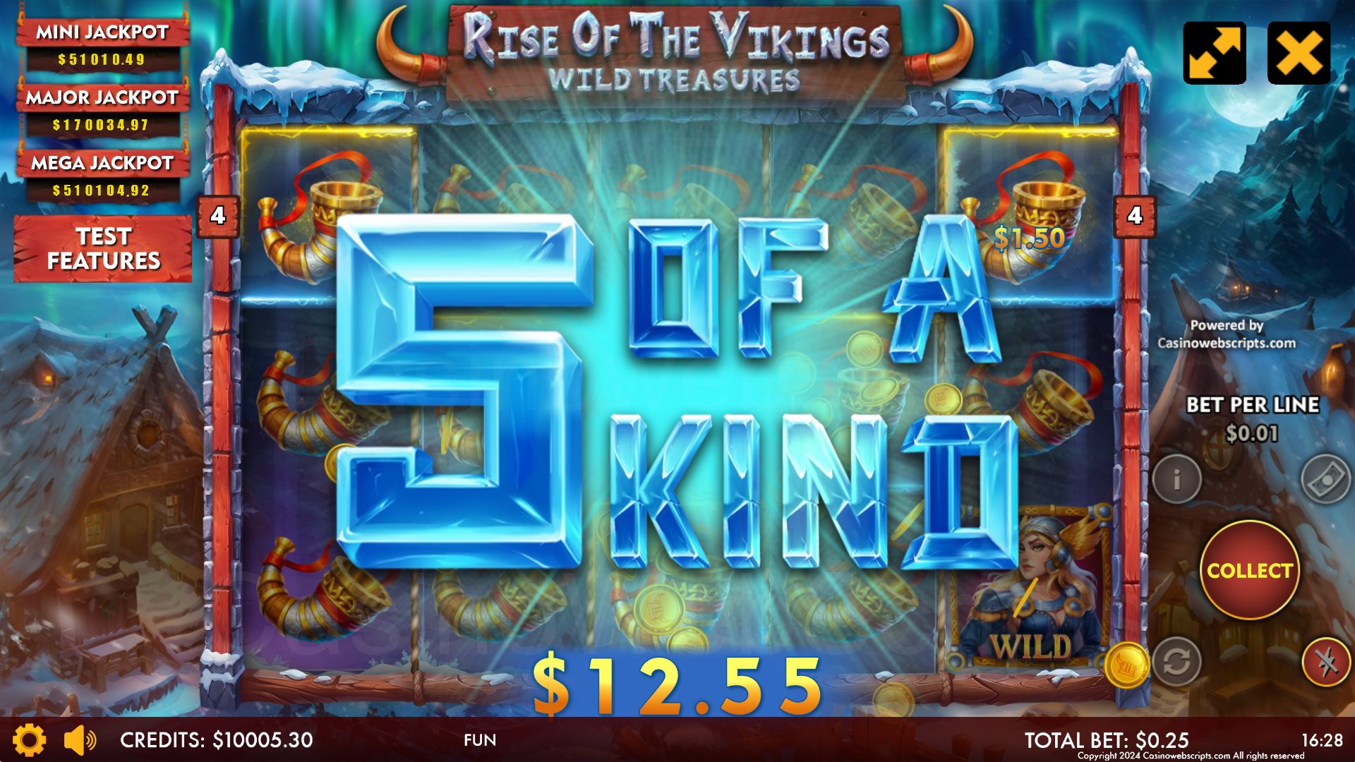 Rise Of The Vikings - Wild Treasures - 5 of a Kind
