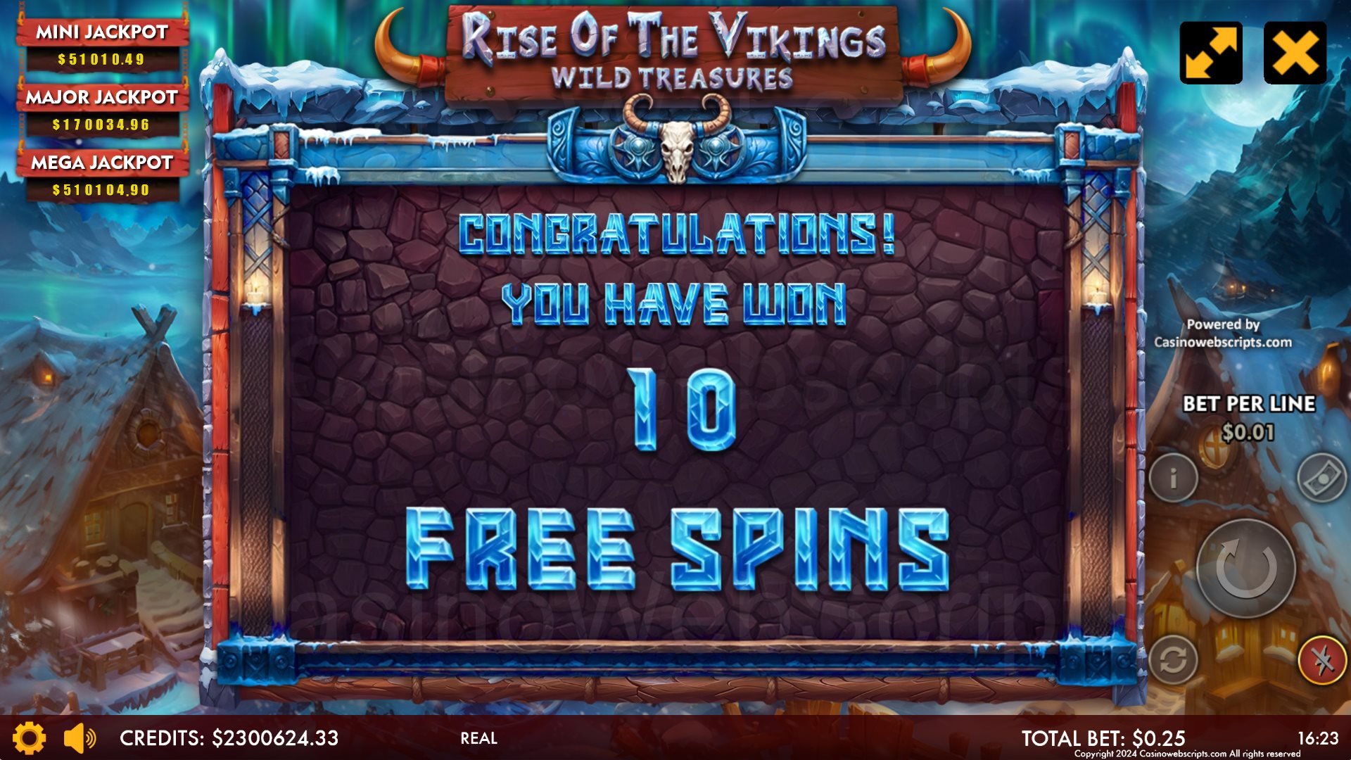 Rise Of The Vikings - Wild Treasures - FS Trigger