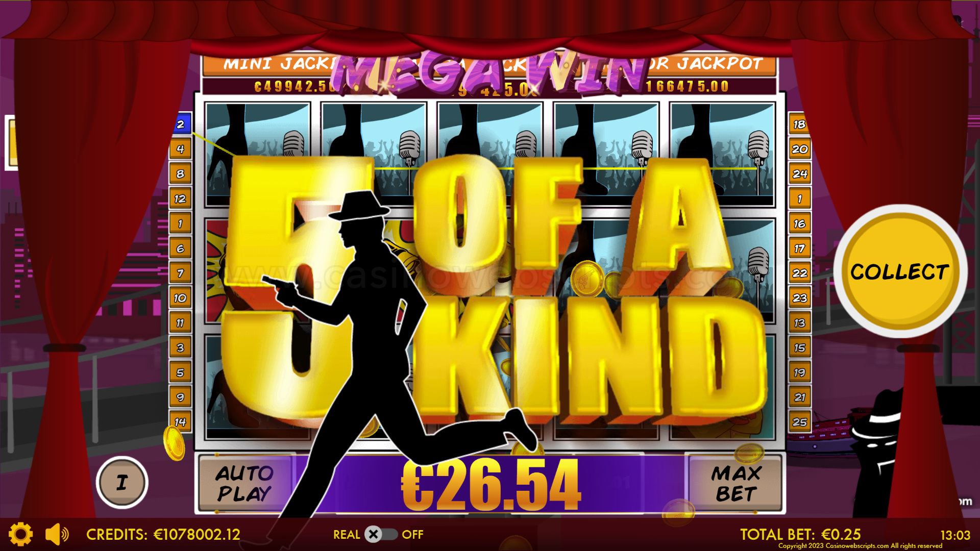 Secret Agent Triple Jackpot HTML5 Mobile and PC - Preview #1