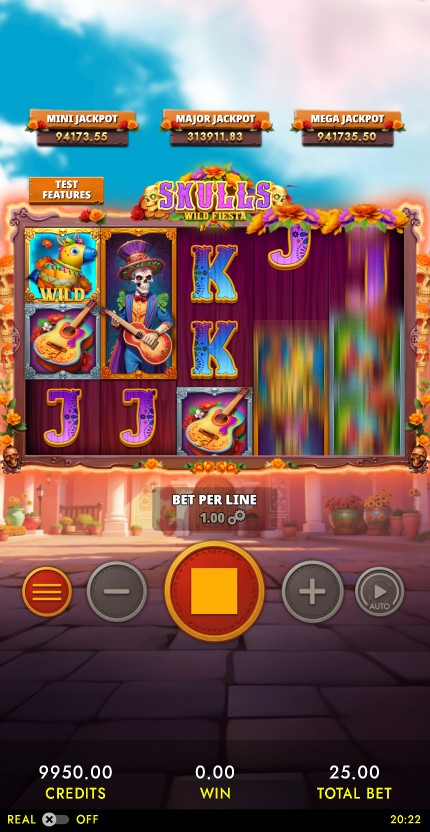 Skulls Wild Fiesta mobile