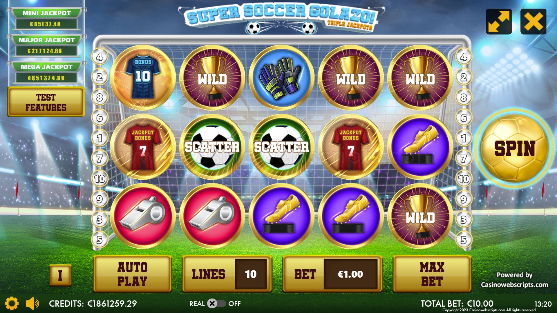 Super Soccer Golazo base game