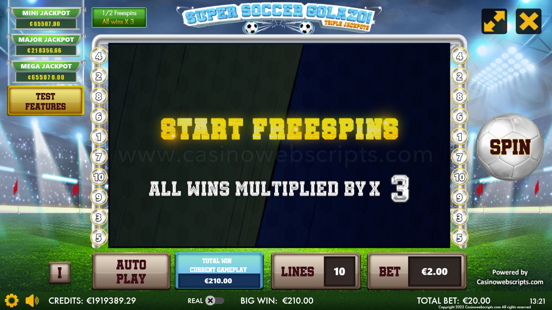 Super Soccer Golazo - FS Start