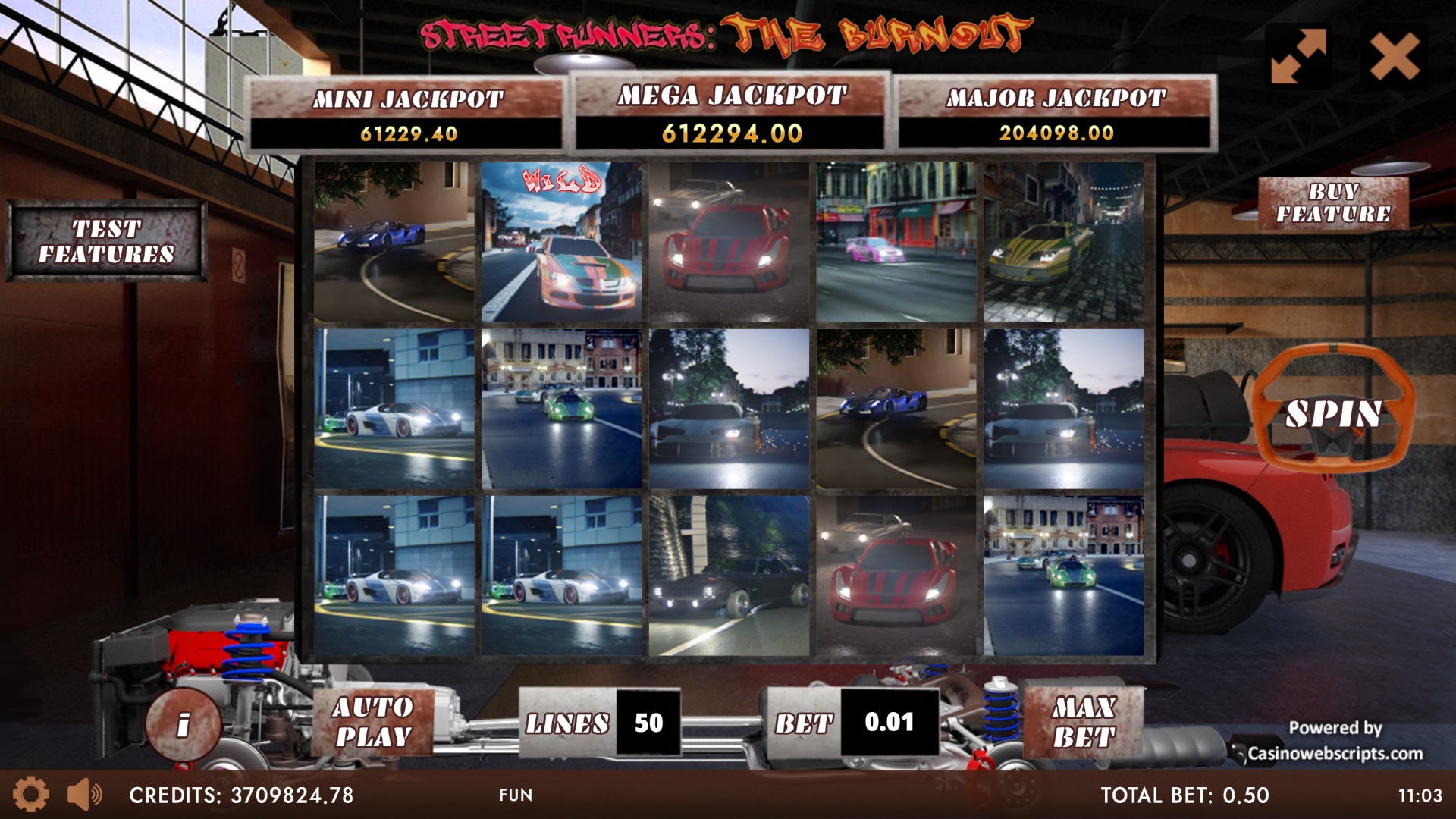 Street Runners - The burnout HTML5 Mobile and PC base game