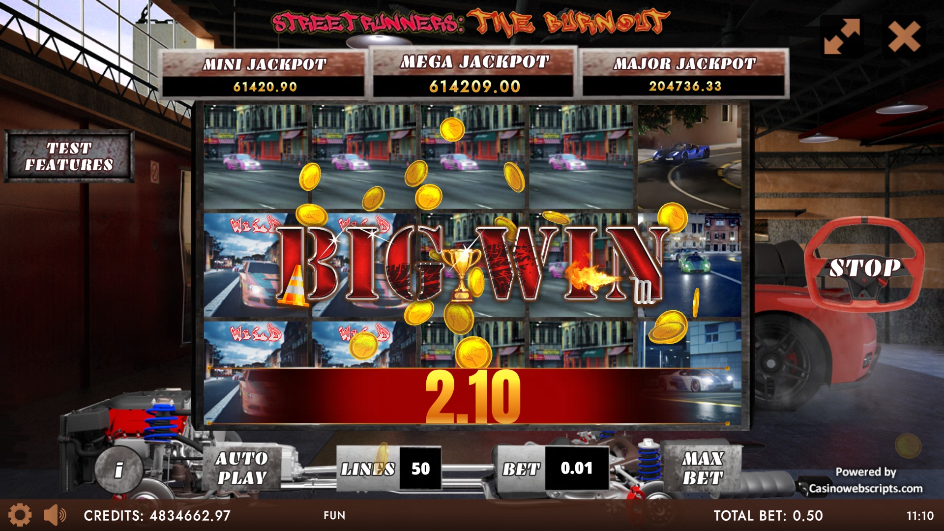 Street Runners - The burnout HTML5 Mobile and PC - Big Win
