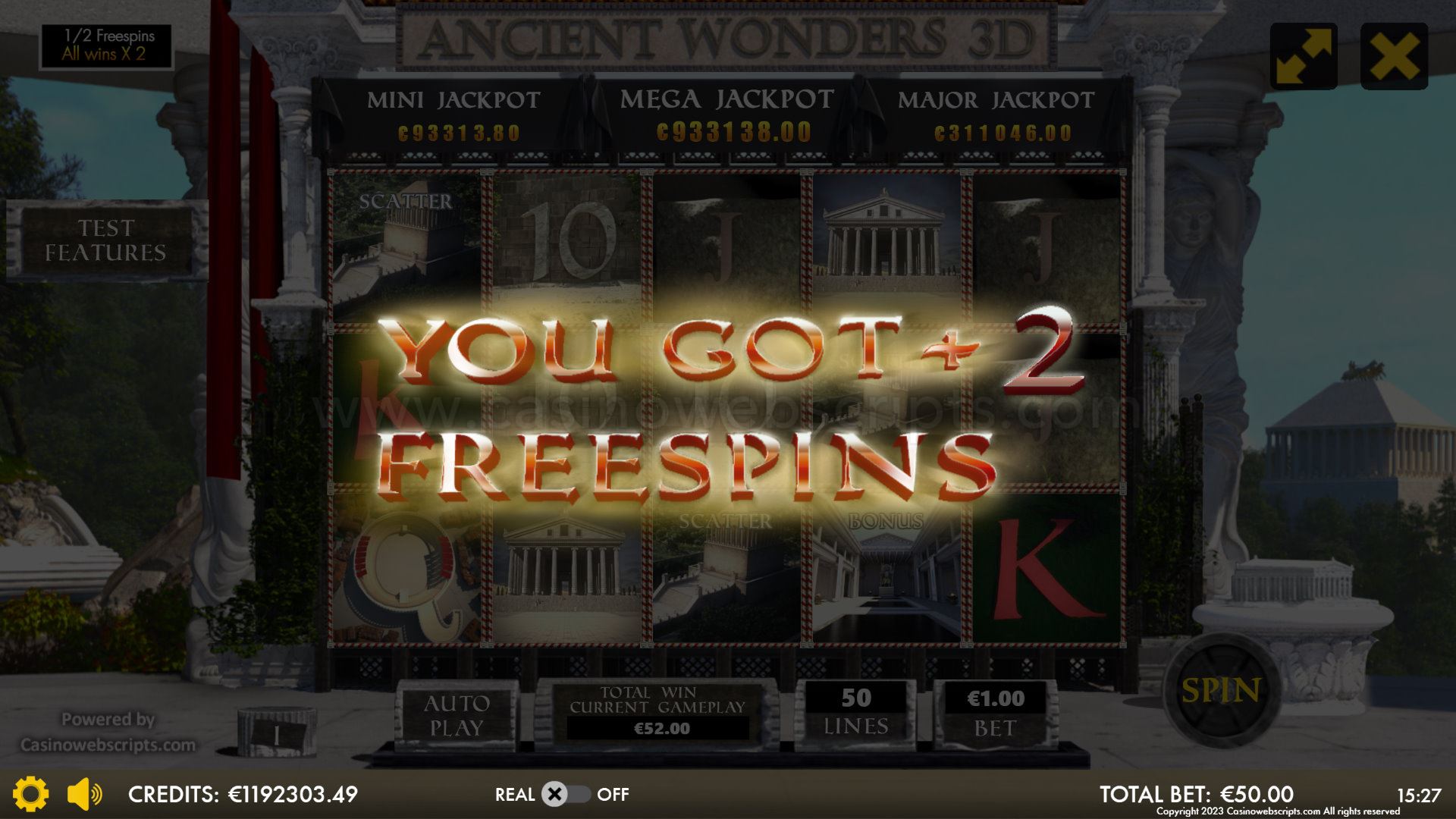 Ancient Wonders Slot 3D Mobile and PC - Preview #4