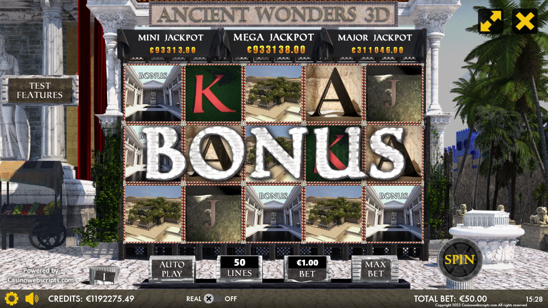 Ancient Wonders Slot 3D Mobile and PC - Preview #6
