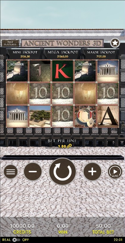Ancient Wonders Slot 3D Mobile and PC mobile