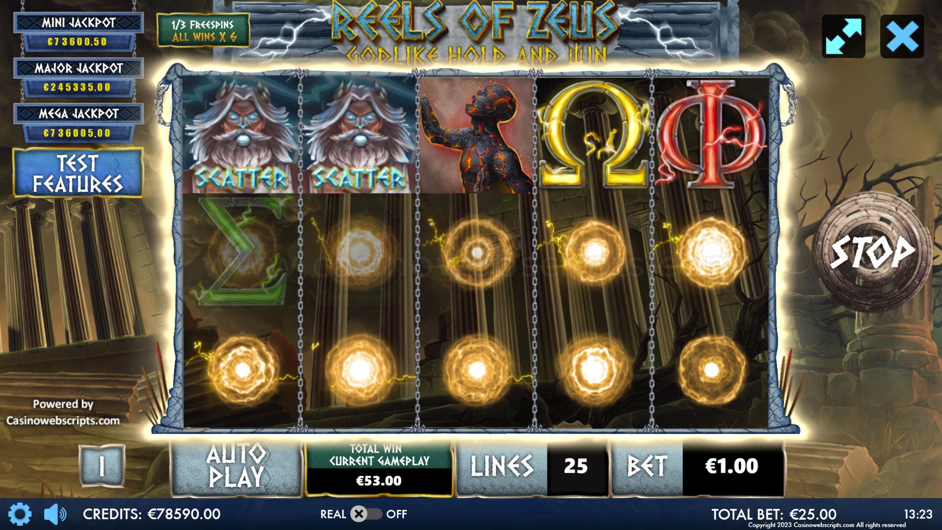 Reels of Zeus - Godlike Hold and Win - Free Spins