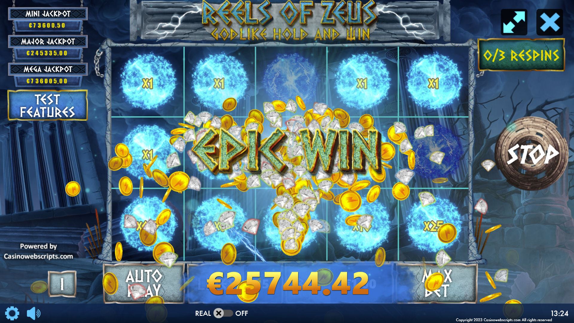 Reels of Zeus - Godlike Hold and Win - Preview #8
