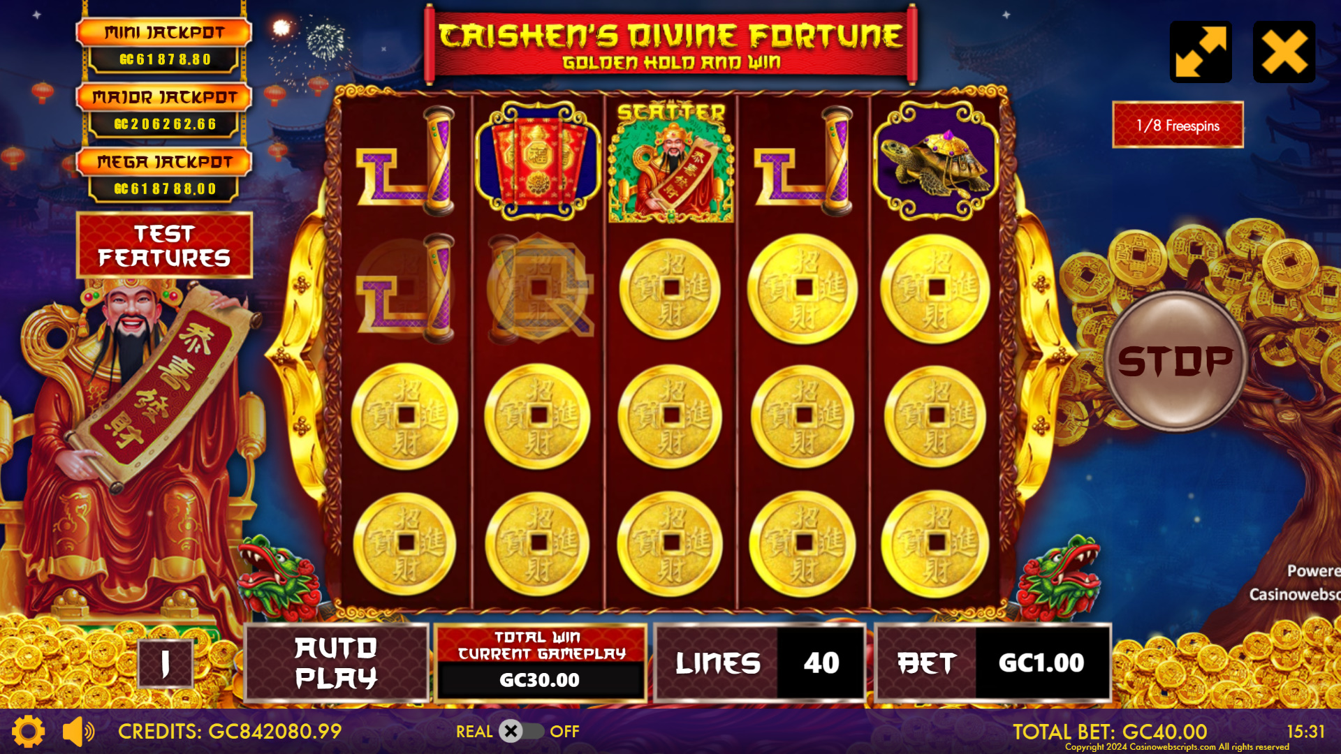 Caishen Divine Fortune - Golden Hold and Win  - Preview #3