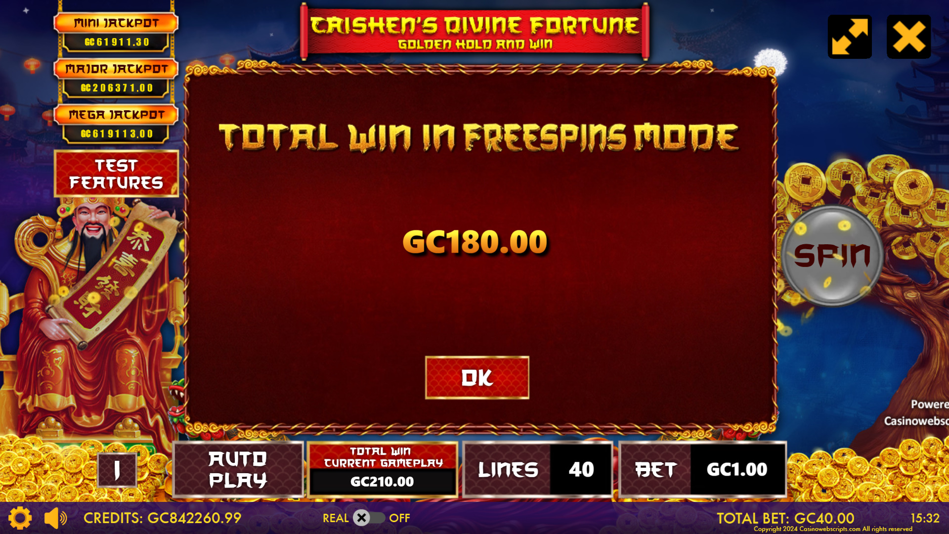 Caishen Divine Fortune - Golden Hold and Win  - Preview #4