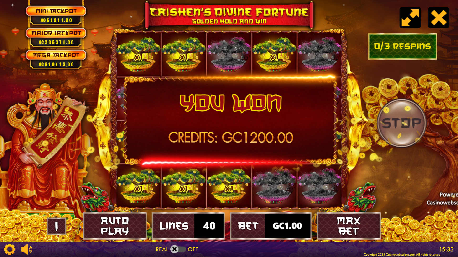 Caishen Divine Fortune - Golden Hold and Win  - Preview #6